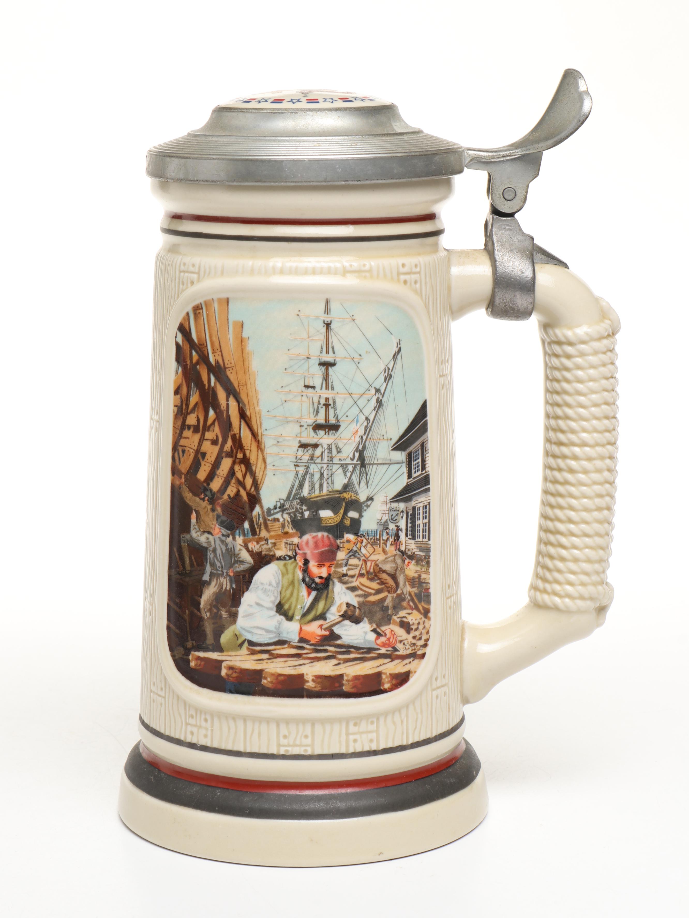 Ceramarte for Avon, King, Bradford Exchange, More Ceramic Beer Steins