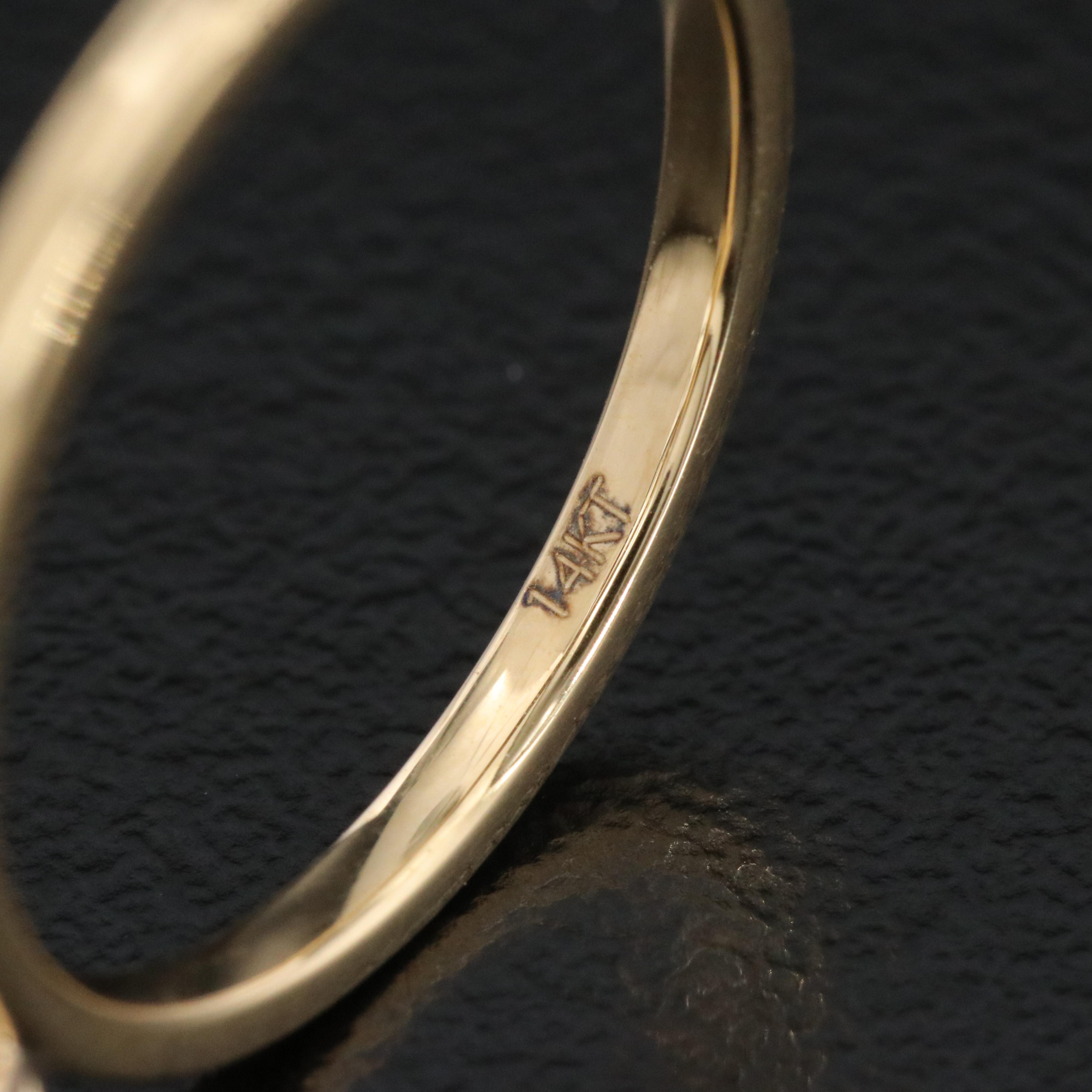 14K 1.00 CT Lab Grown Diamond Solitaire Ring with IGI Report