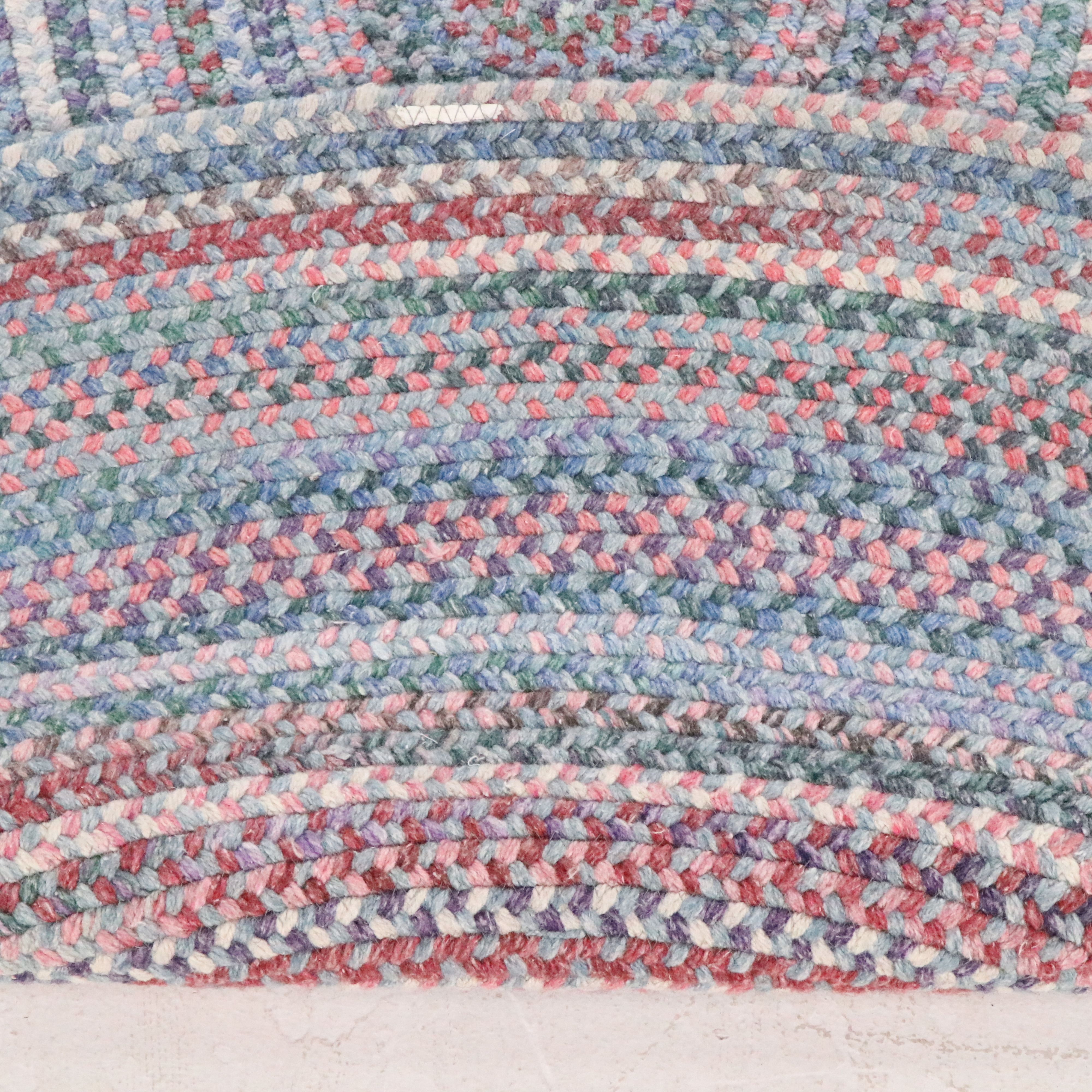 4'5 x 9'1 Handmade Braided Area Rug