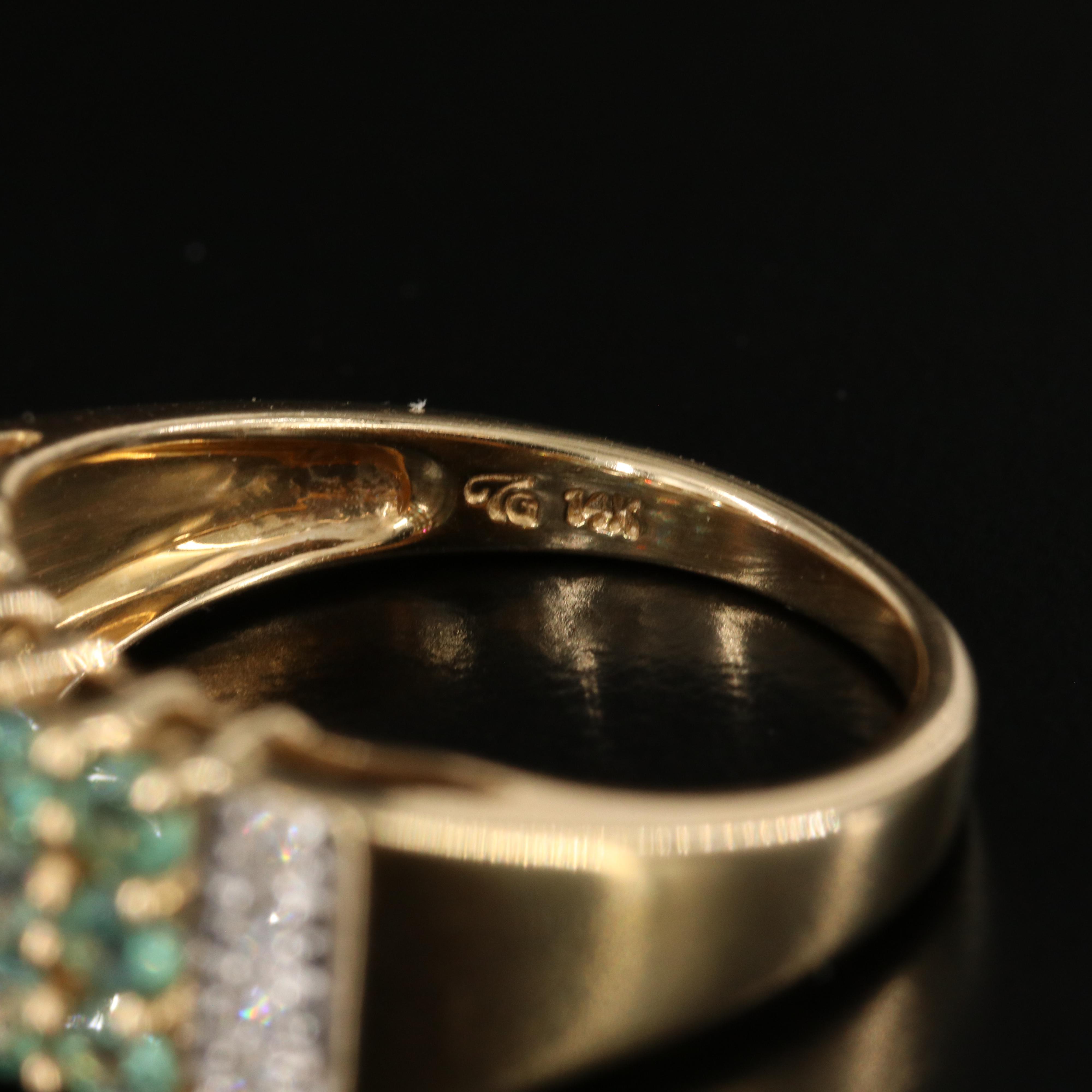 14K Alexandrite and Diamond Ring