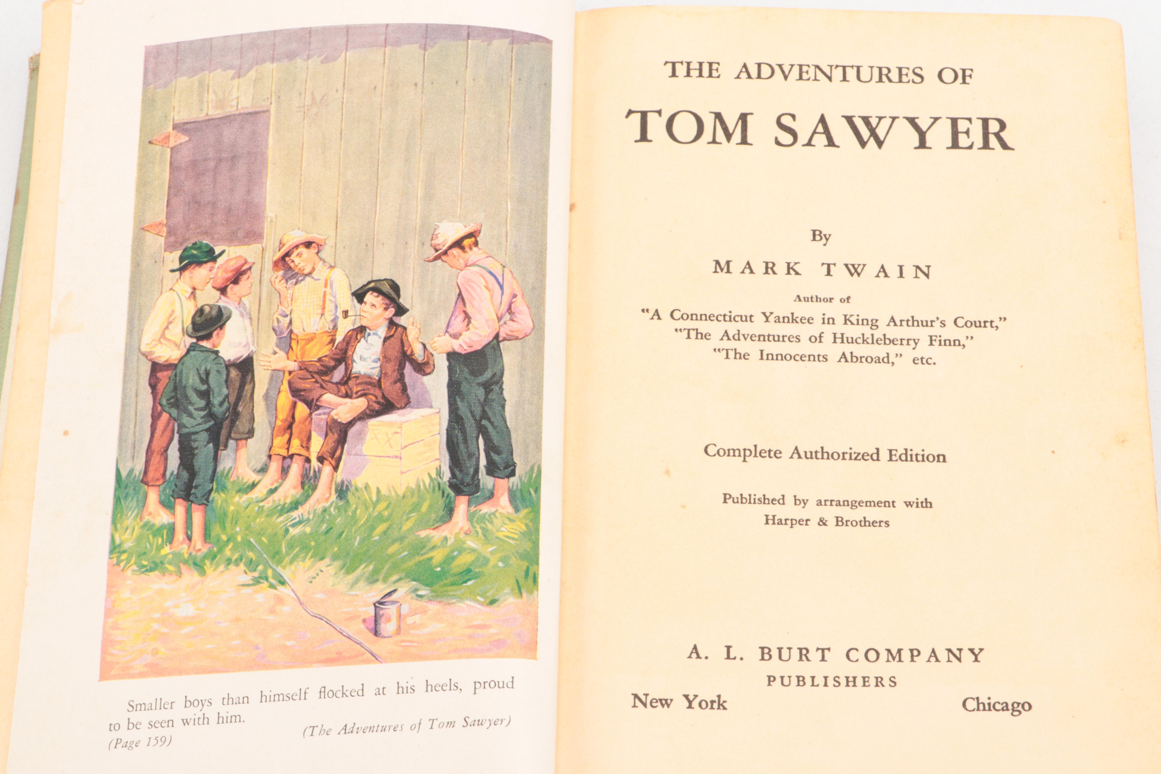 Complete Authorized Edition "The Adventures of Tom Sawyer" by Mark Twain