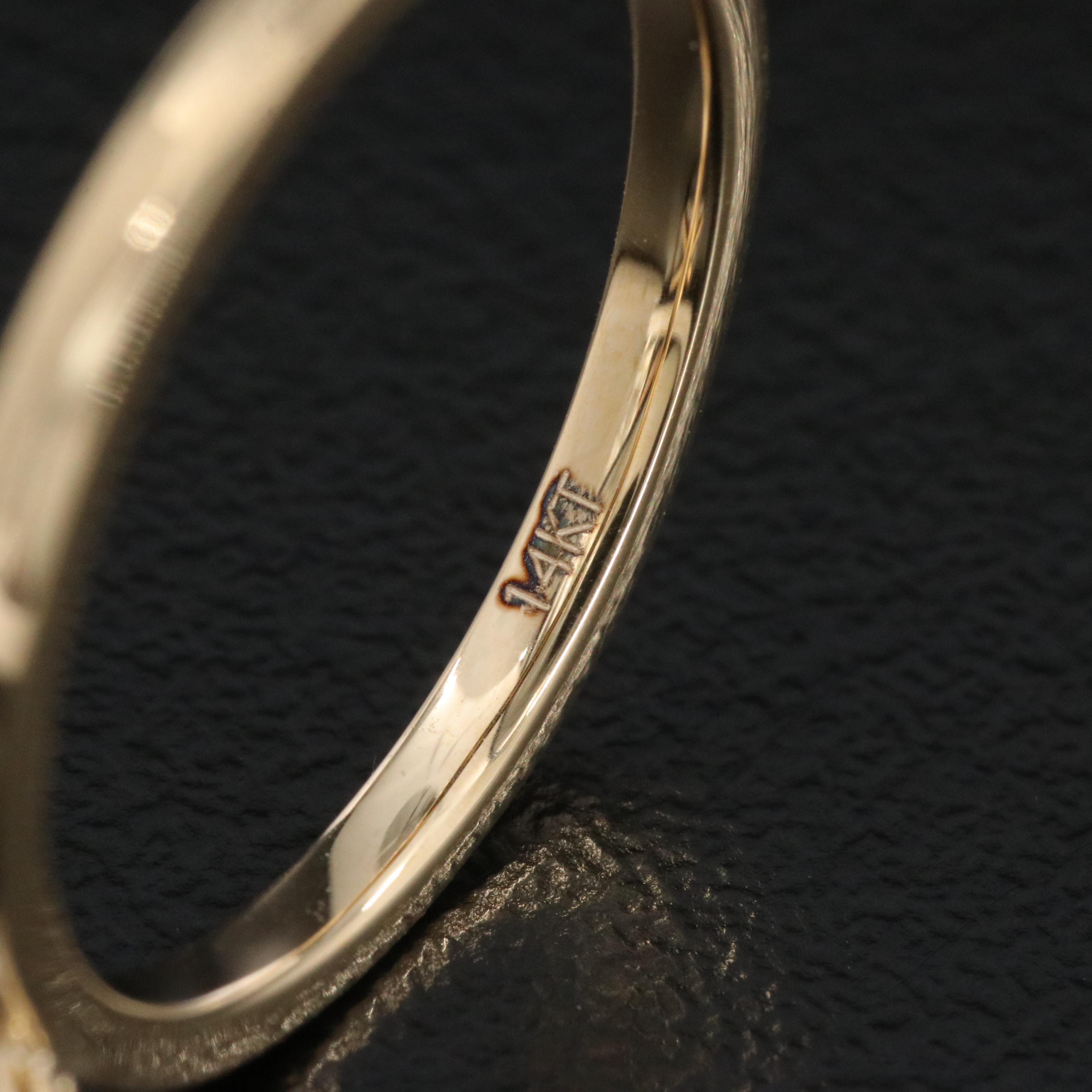 14K 1.23 CT Lab Grown Diamond Solitaire Ring with IGI Report