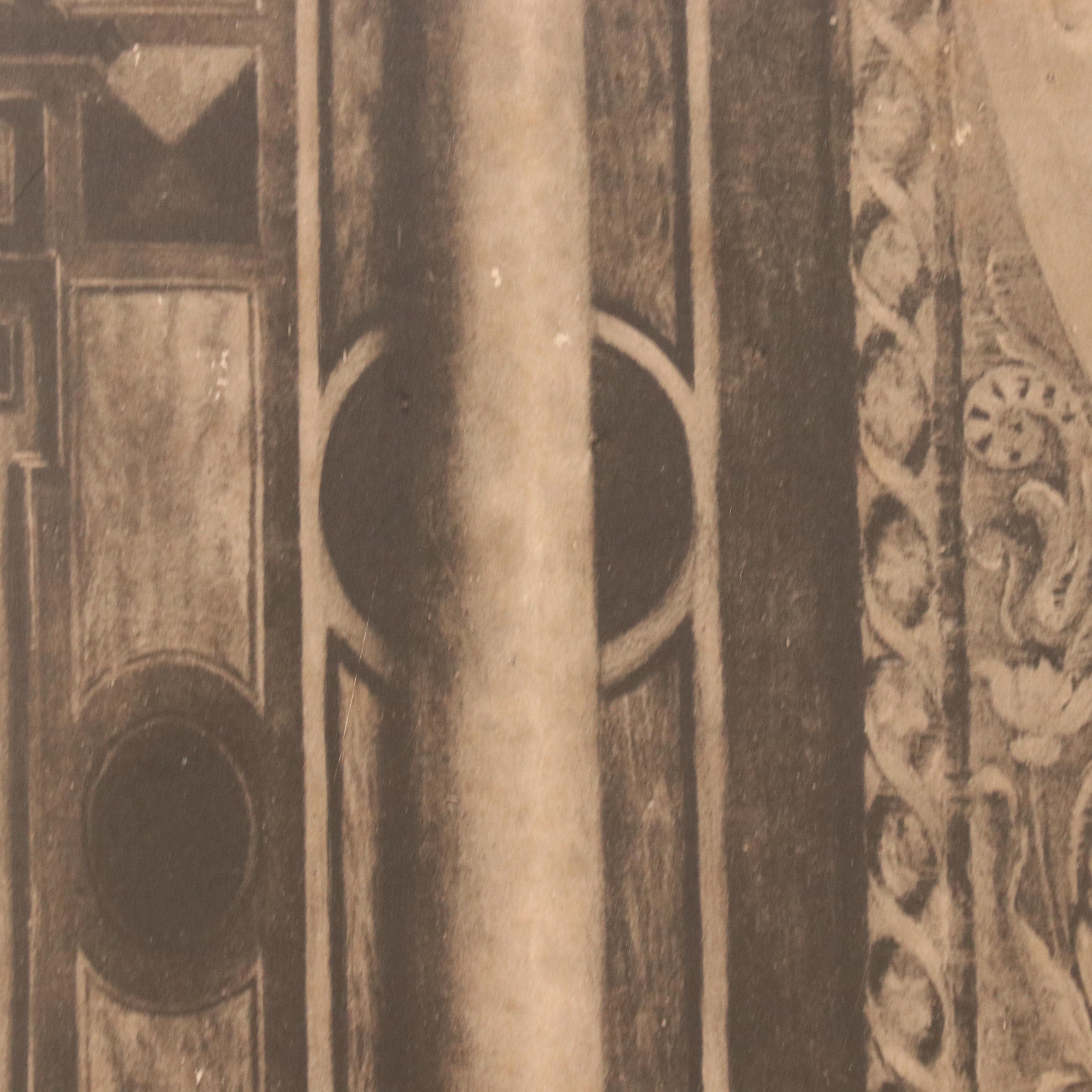 After Cuno Baron Von Bodenhausen Photogravure of Interior With Mother and Baby