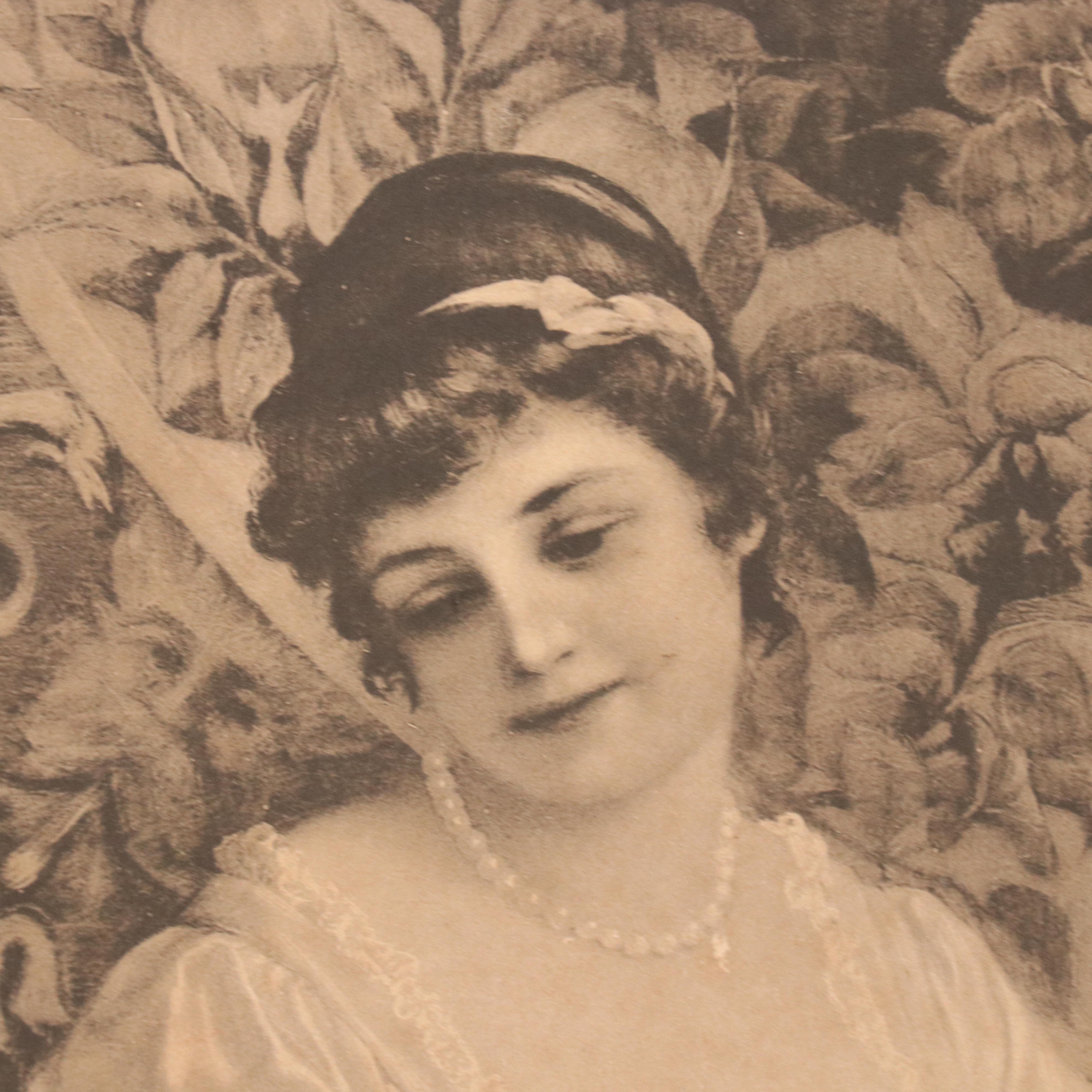 After Cuno Baron Von Bodenhausen Photogravure of Interior With Mother and Baby