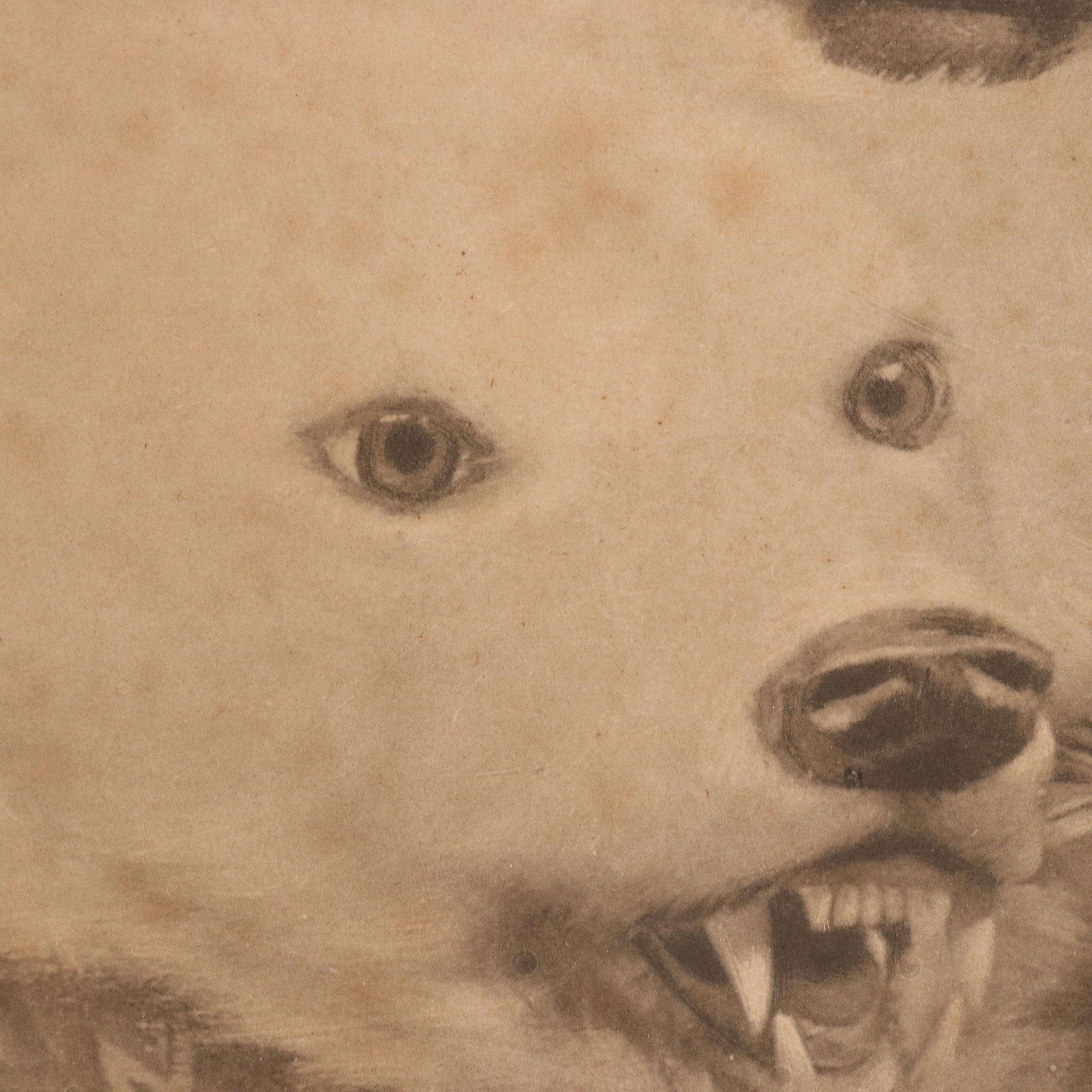 After Cuno Baron Von Bodenhausen Photogravure of Interior With Mother and Baby