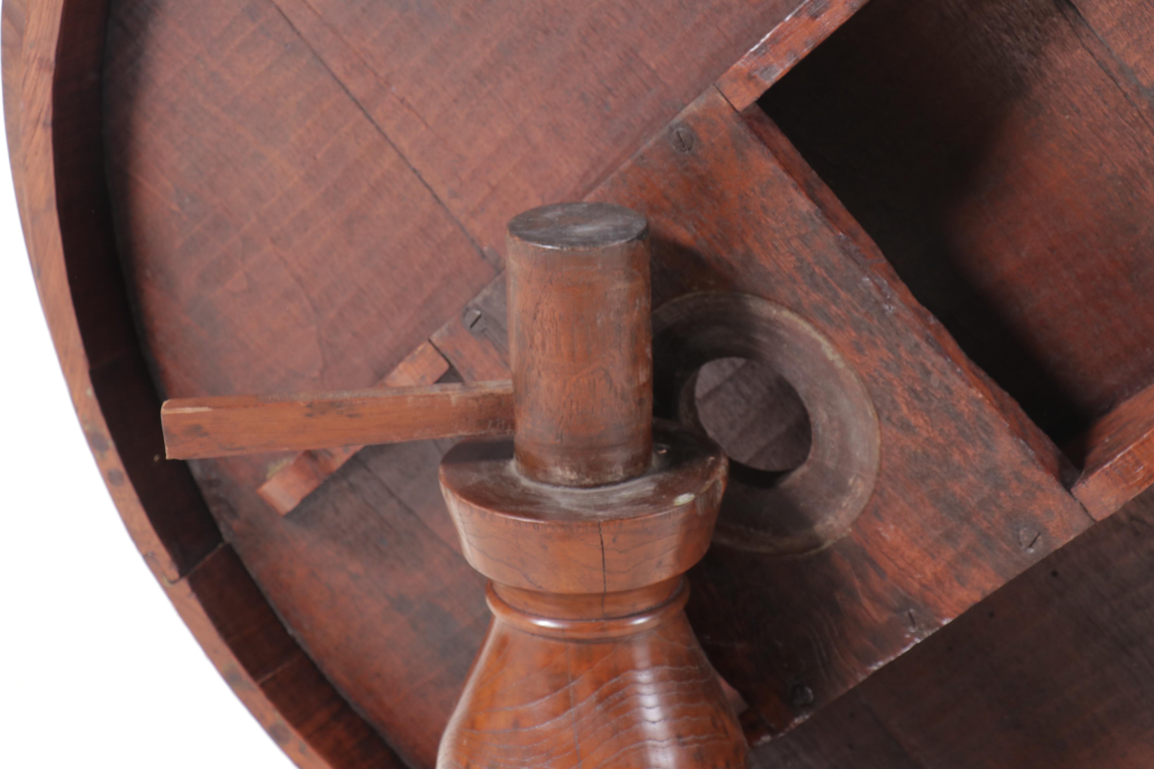 Louis Philippe Style Carved Wood Pedestal Dining Table