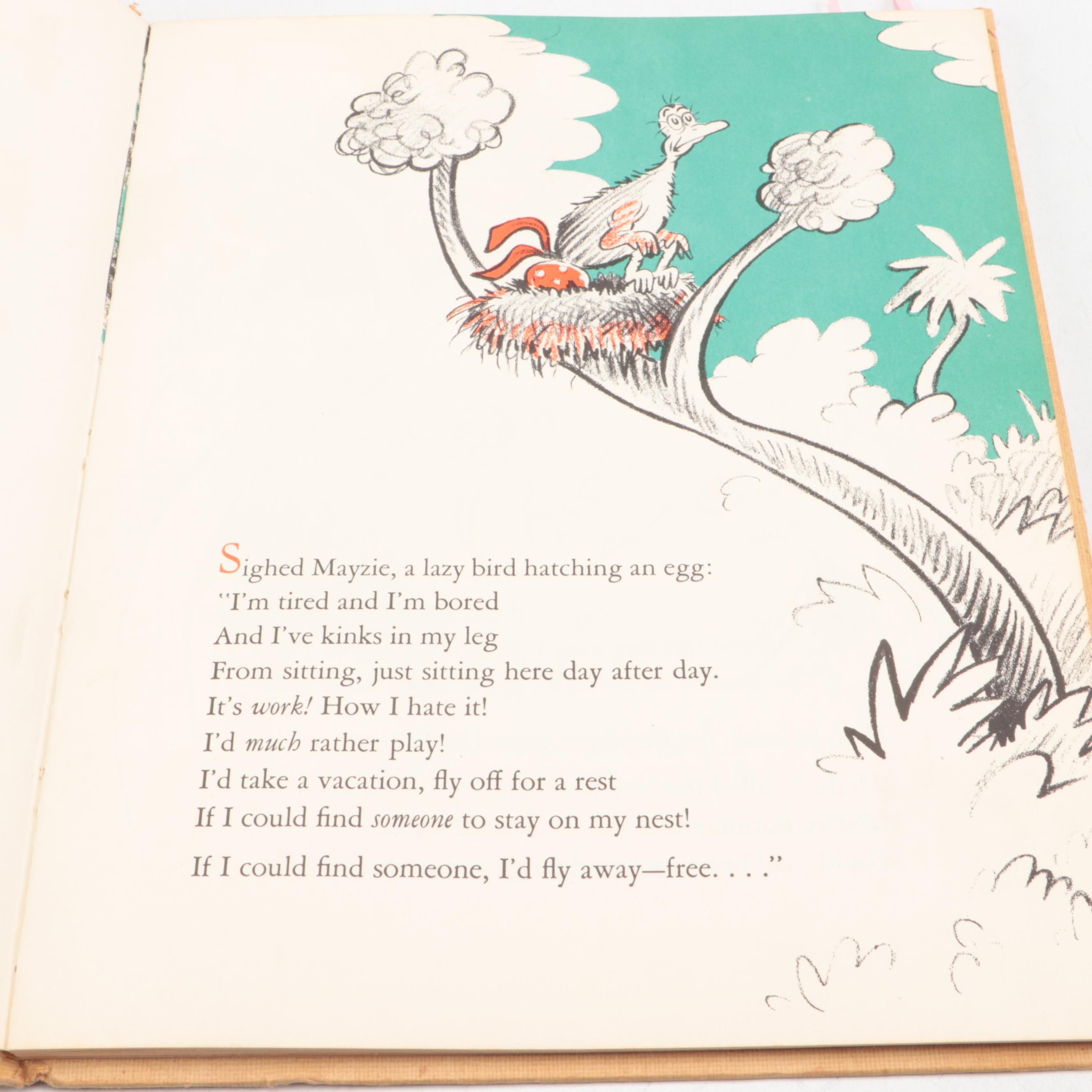 Illustrated "Horton Hatches the Egg" by Dr. Seuss, 1940