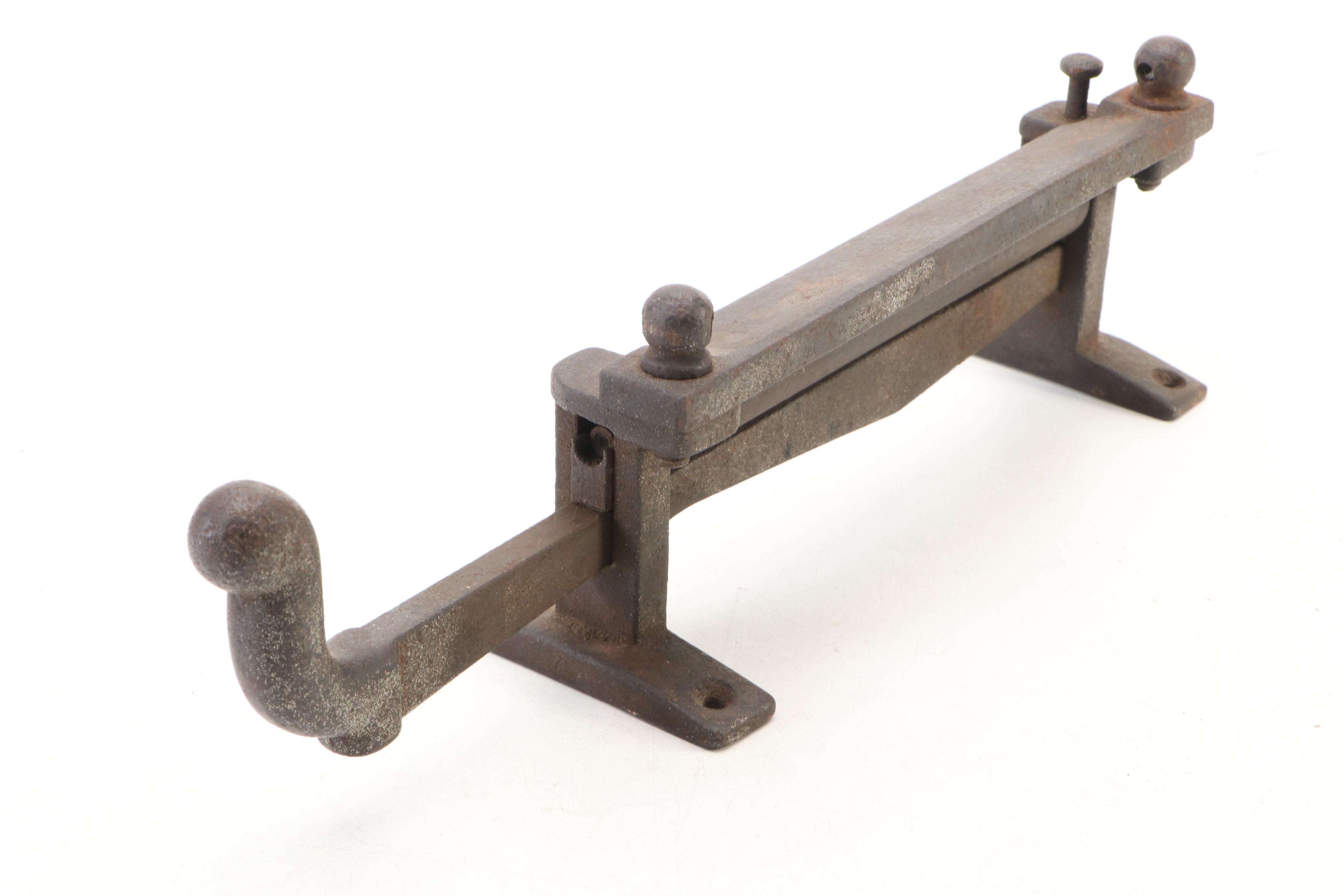 Railroad Car Window Opener, Antique Leather Splitter, Cabbage Shredder, More