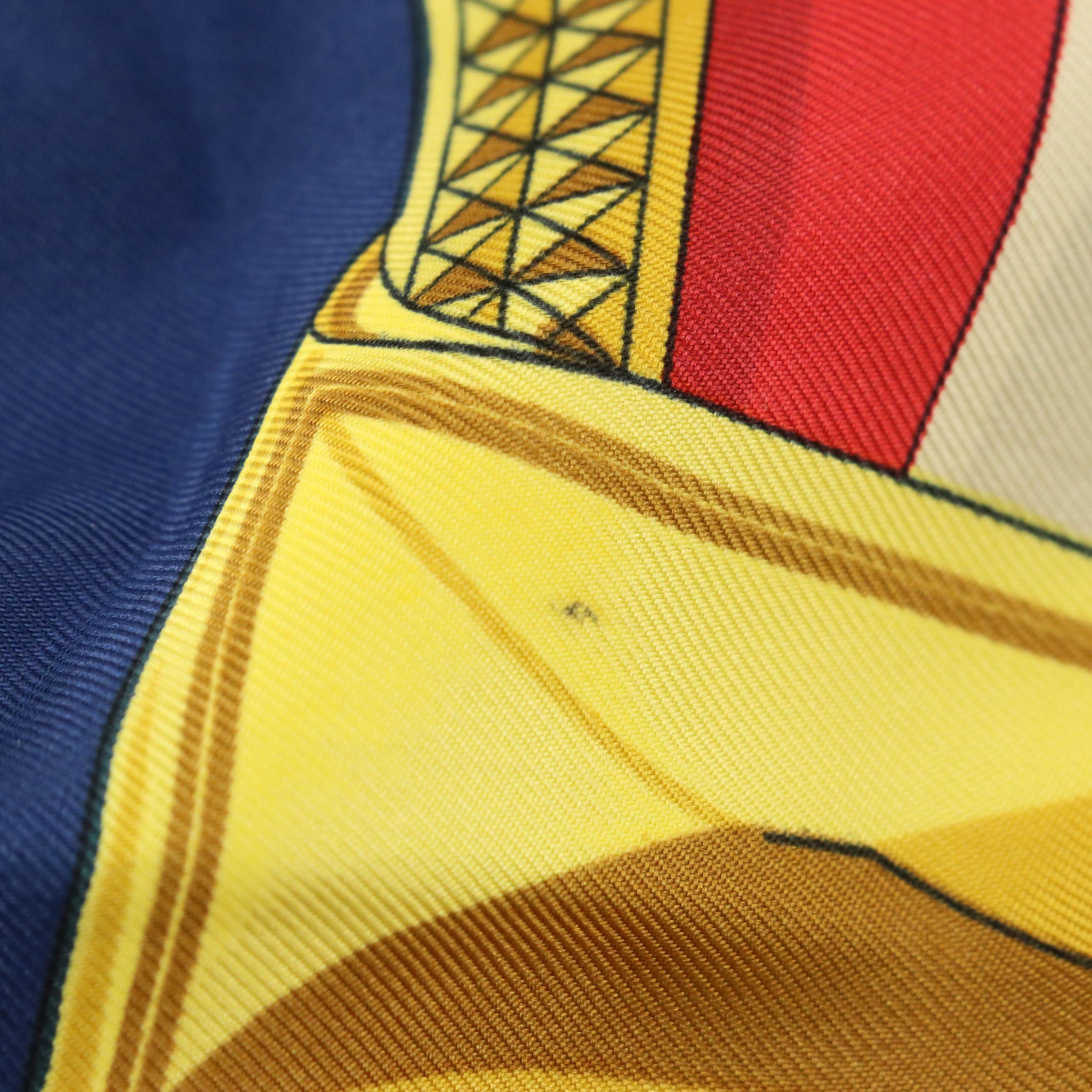 Hermès "Grand Apparat" Scarf 90 in Silk Twill