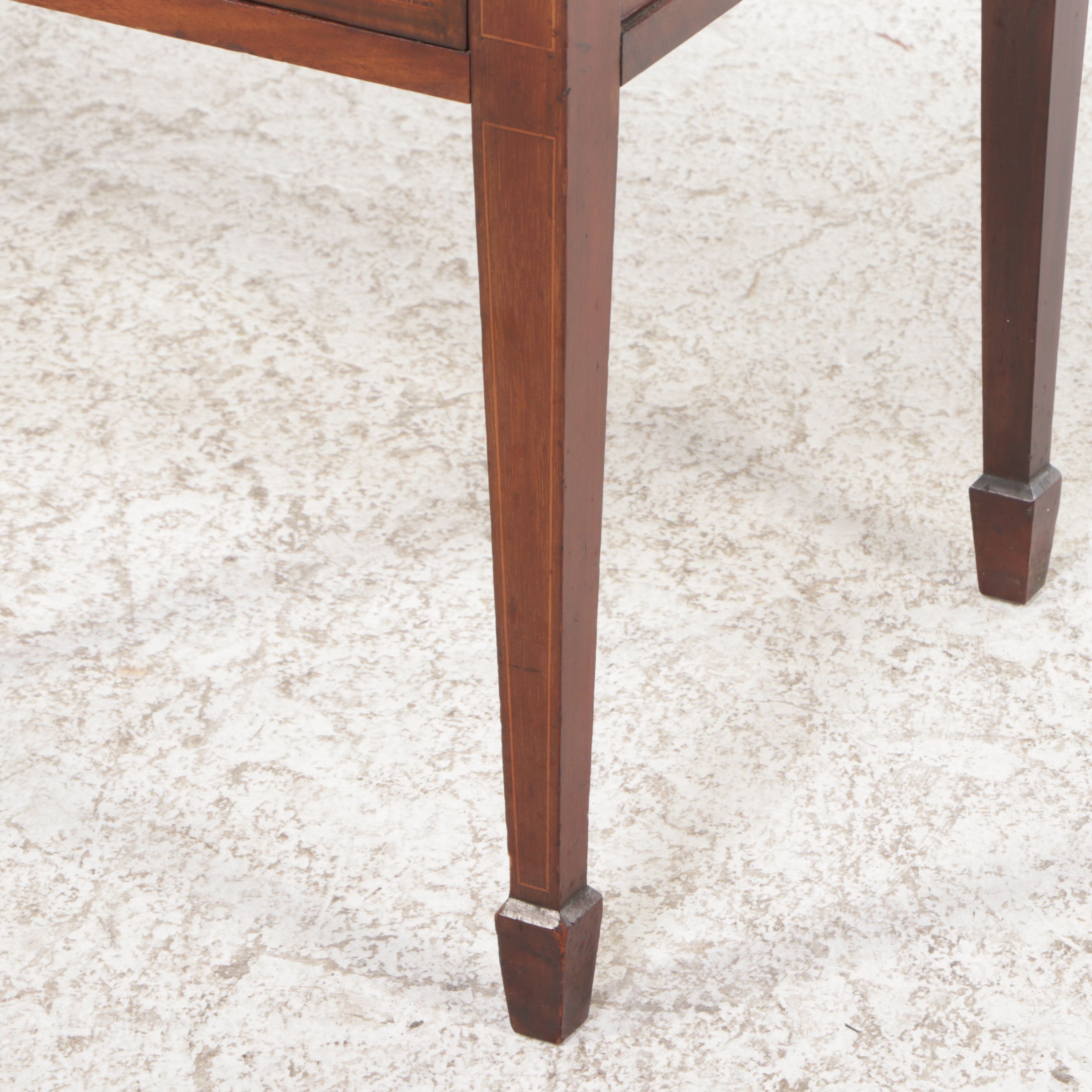 Hepplewhite Style Flame Mahogany Buffet with Reed & Barton Flatware Insert