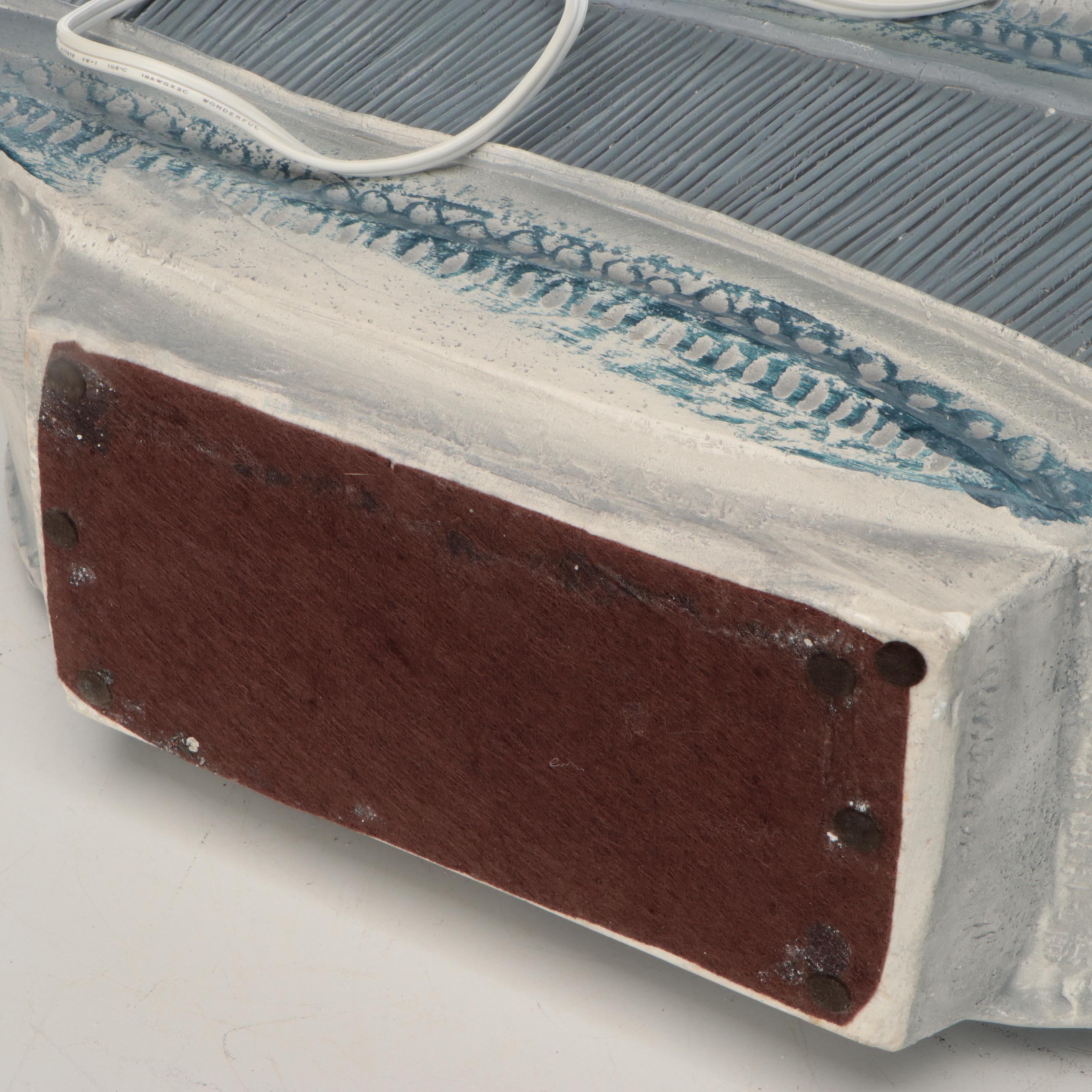 Bon-Art Coastal Style Plaster Table Lamp, 1989