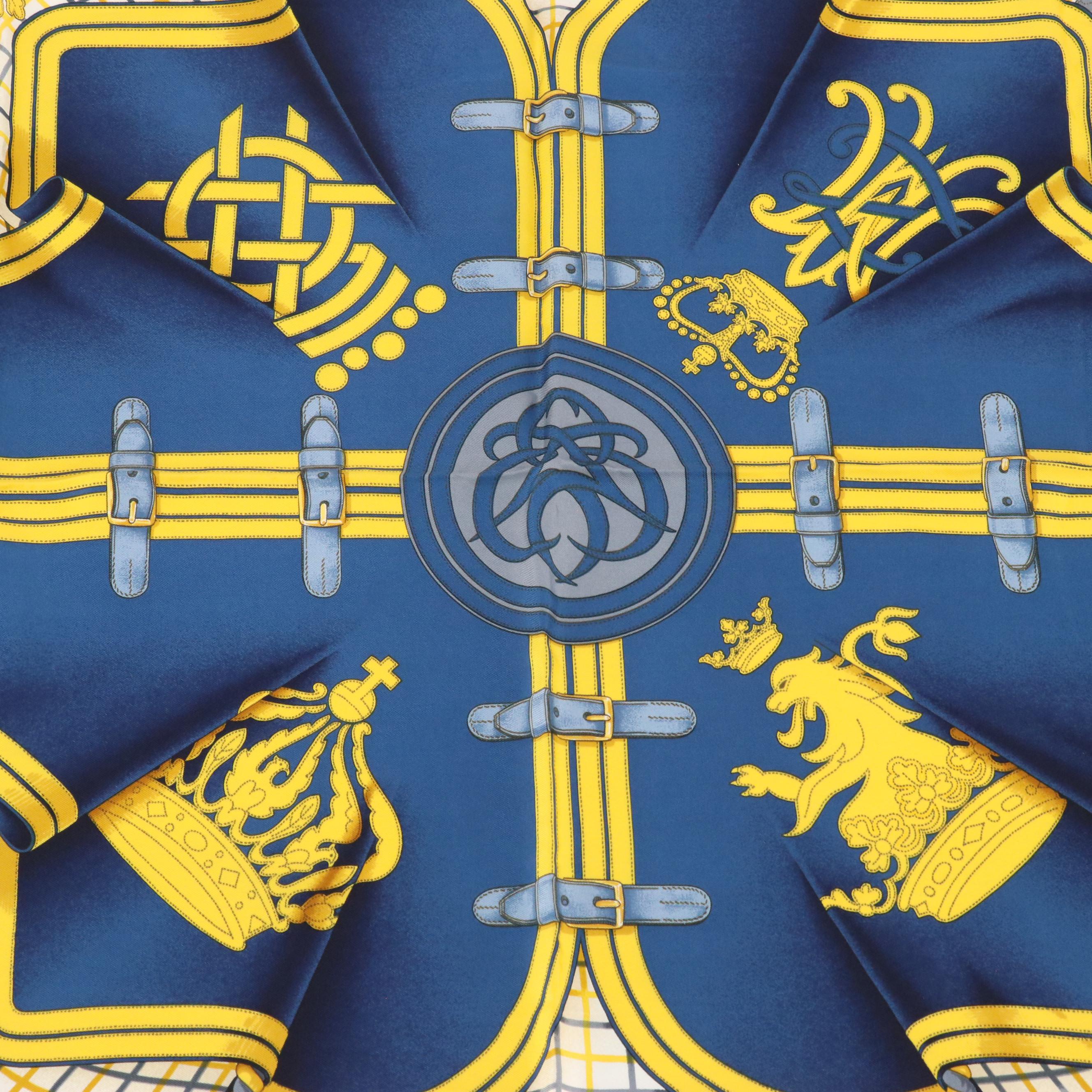 Hermès "Grande Tenue" Silk Twill Scarf 90