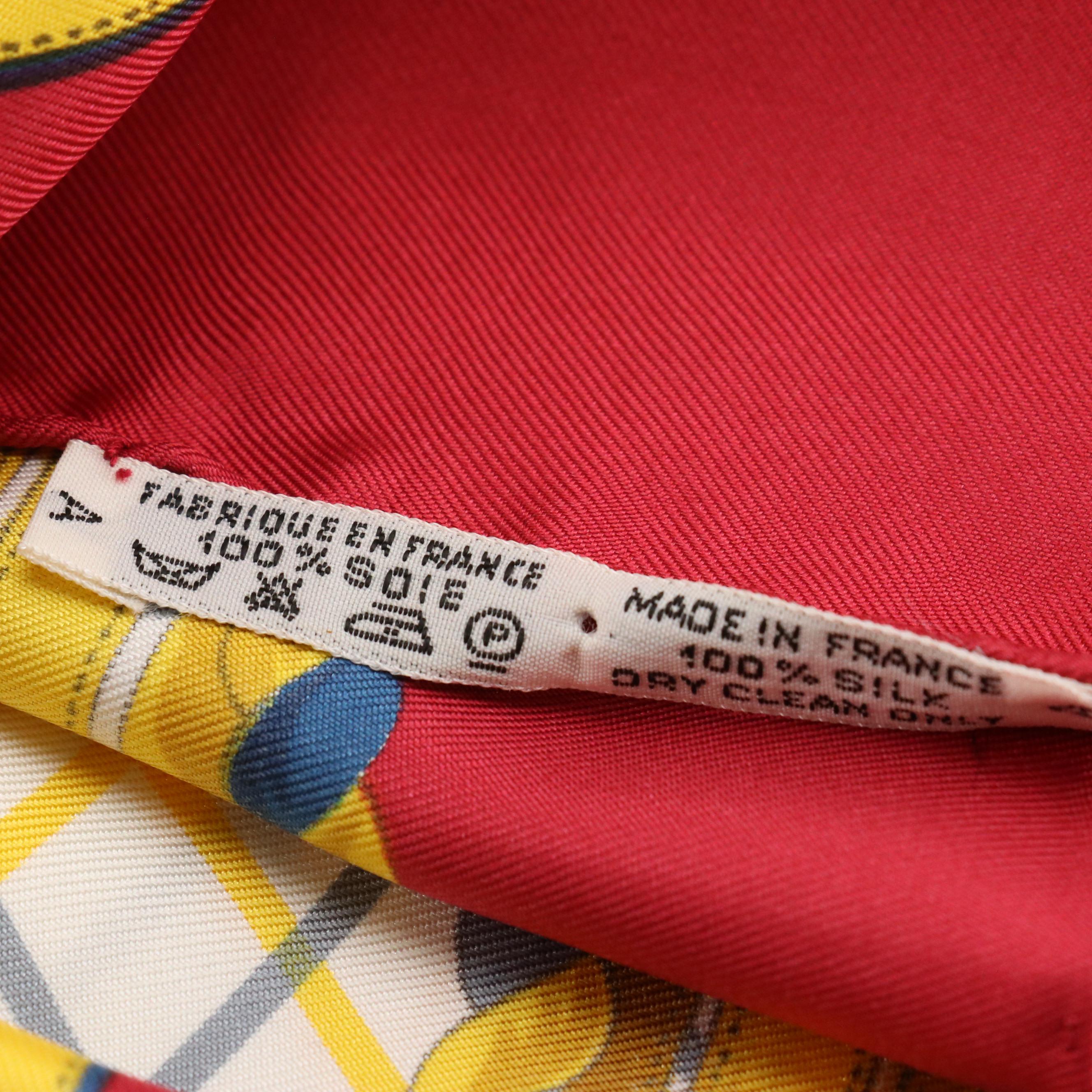 Hermès "Grande Tenue" Silk Twill Scarf 90