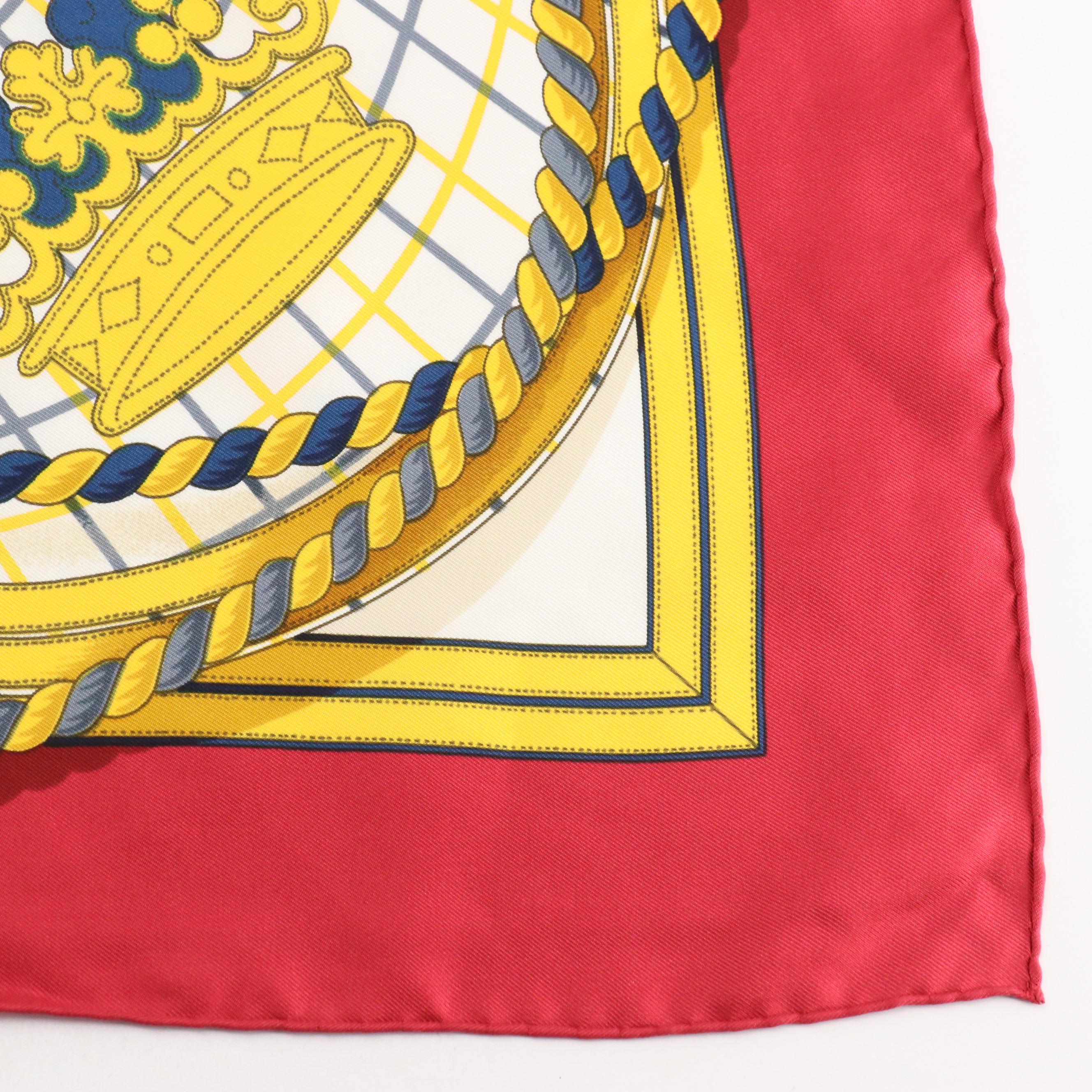 Hermès "Grande Tenue" Silk Twill Scarf 90