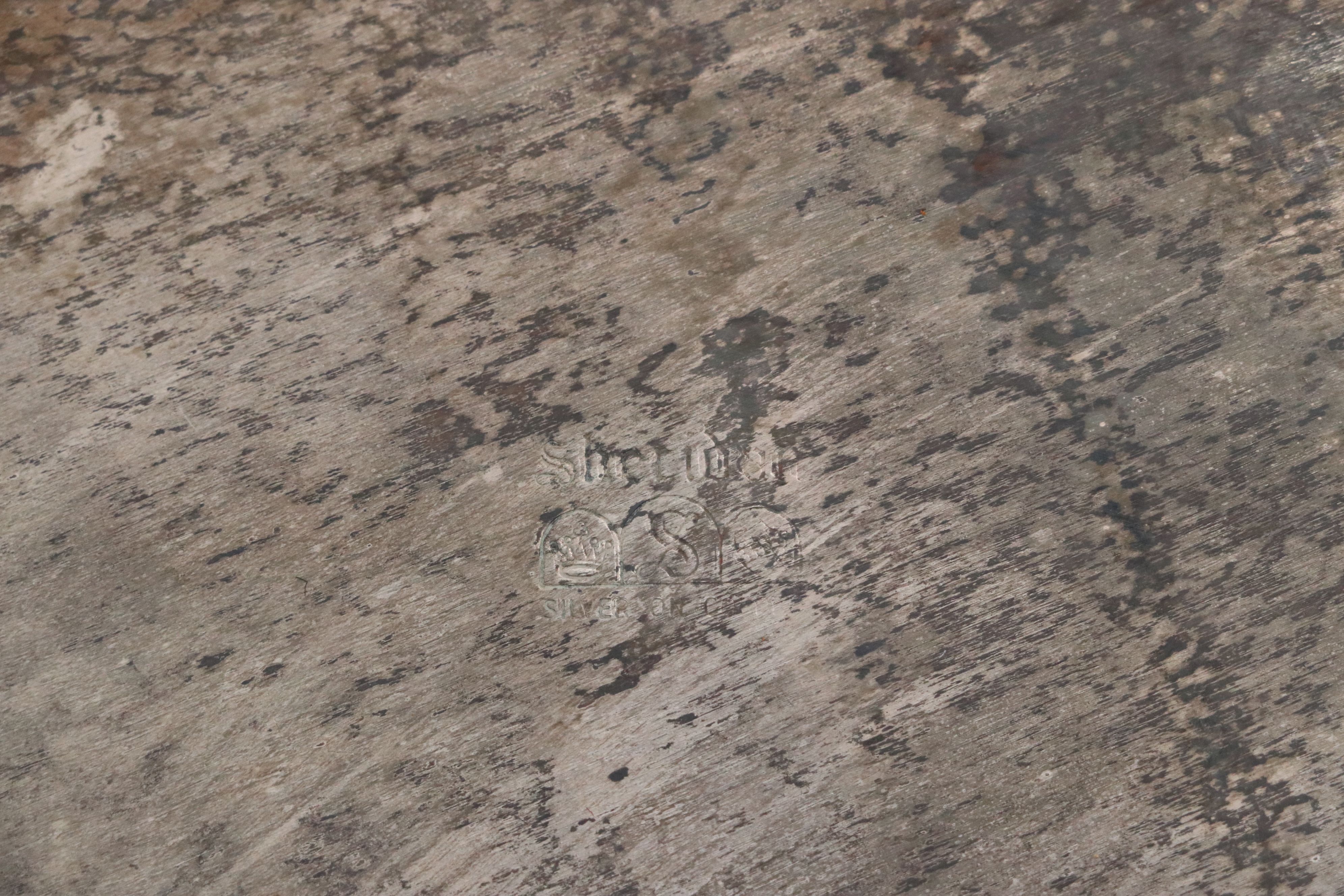 Victorian Style Chafing Dish with Other Silver Plate Serving Pieces