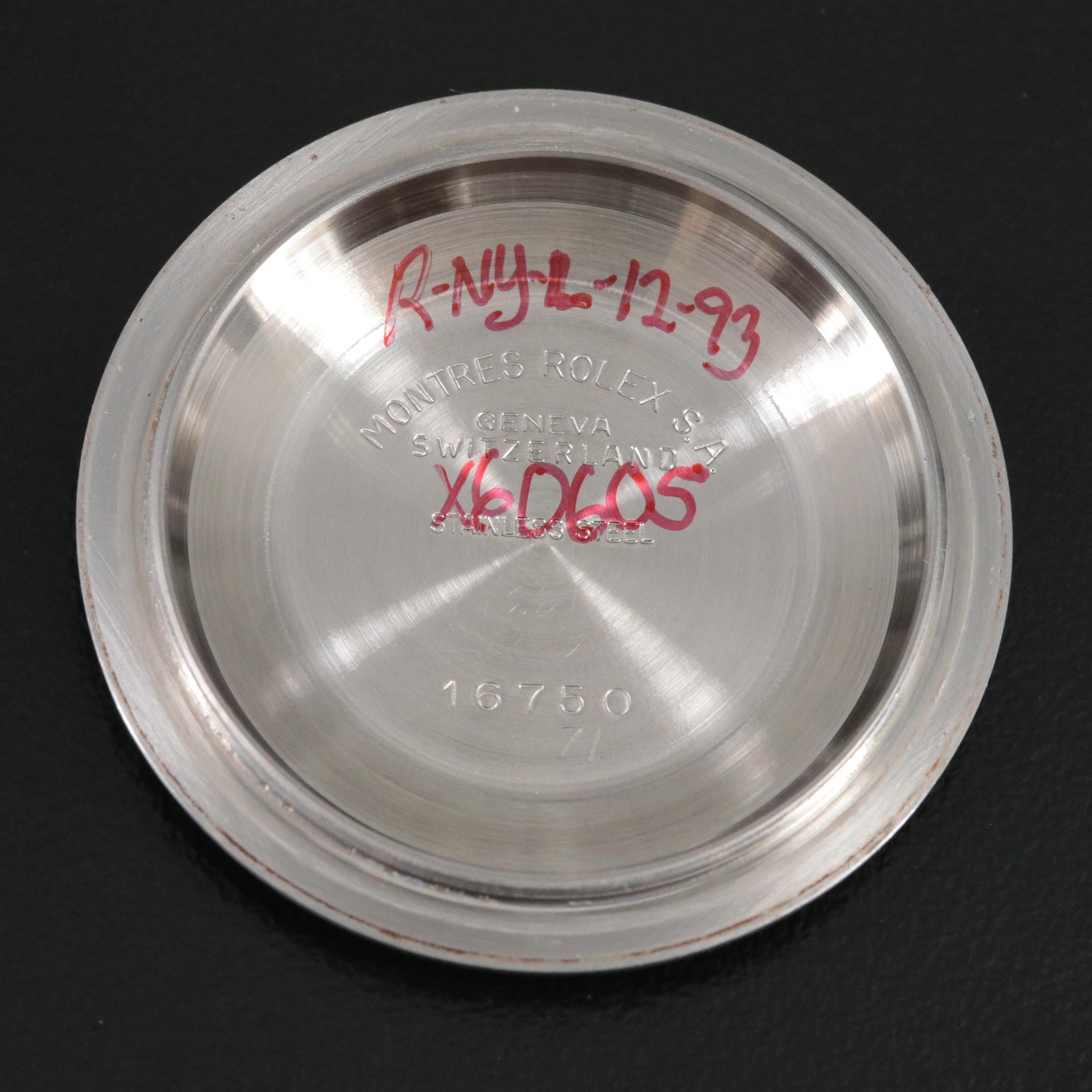 Rolex GMT-Master 16750 Black 40mm Steel Automatic Watch c.1984