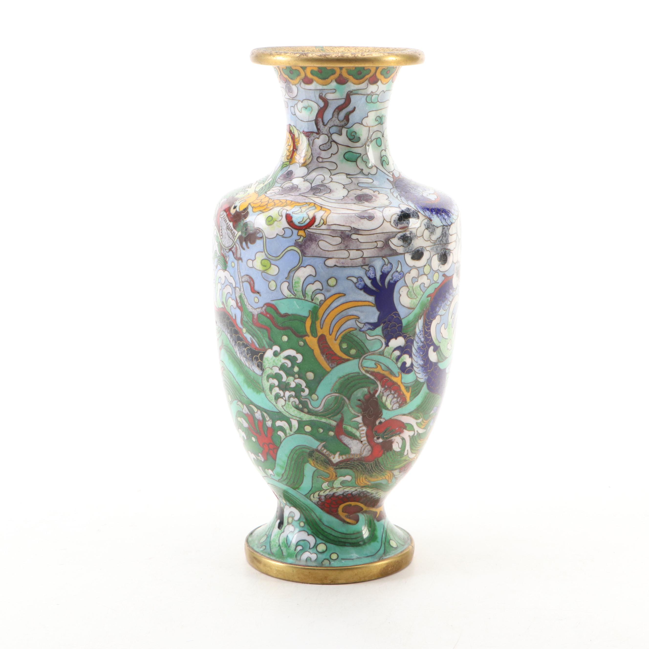 Chinese Cloisonné Vases, 20th Century
