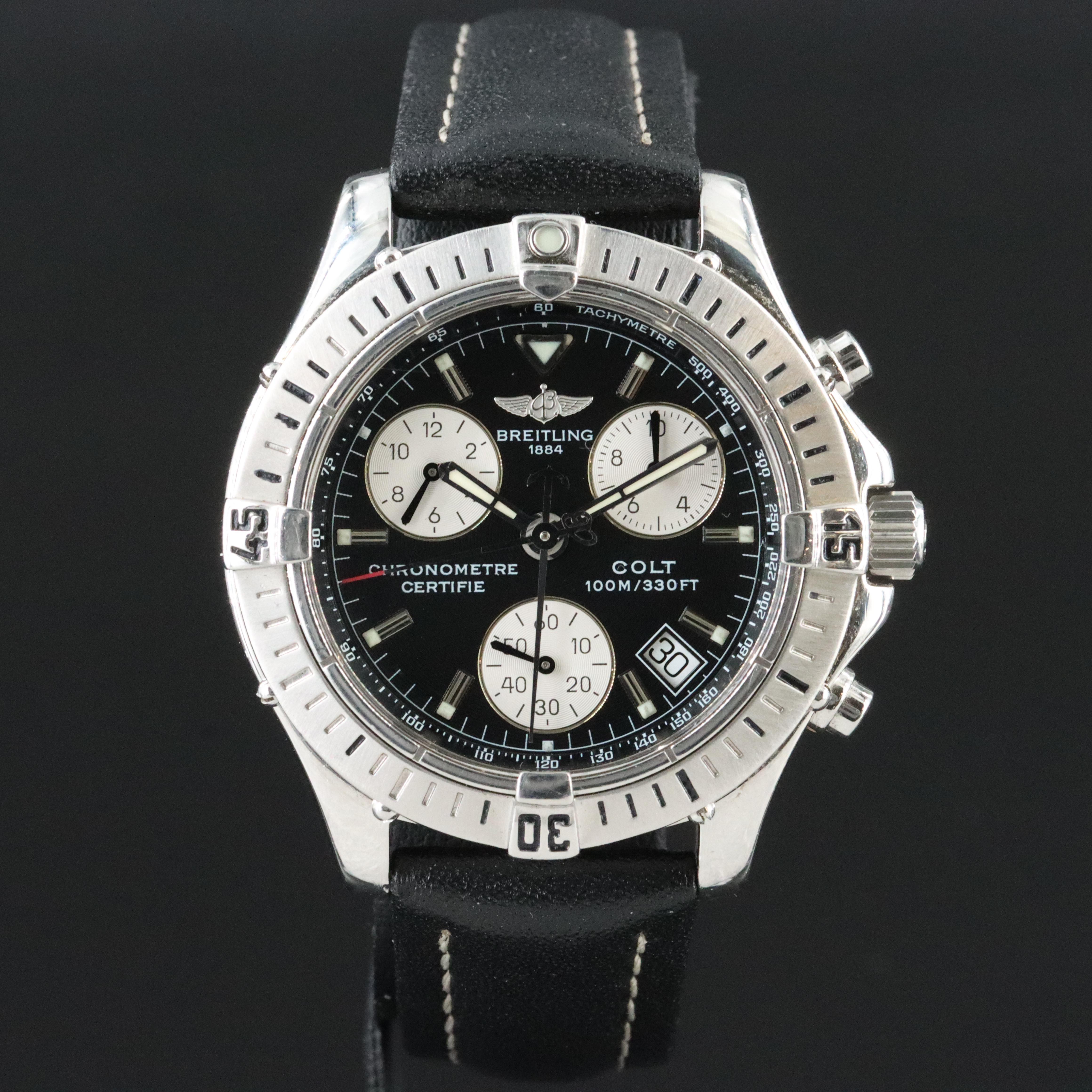 Breitling Colt Chronograph Black Quartz Watch