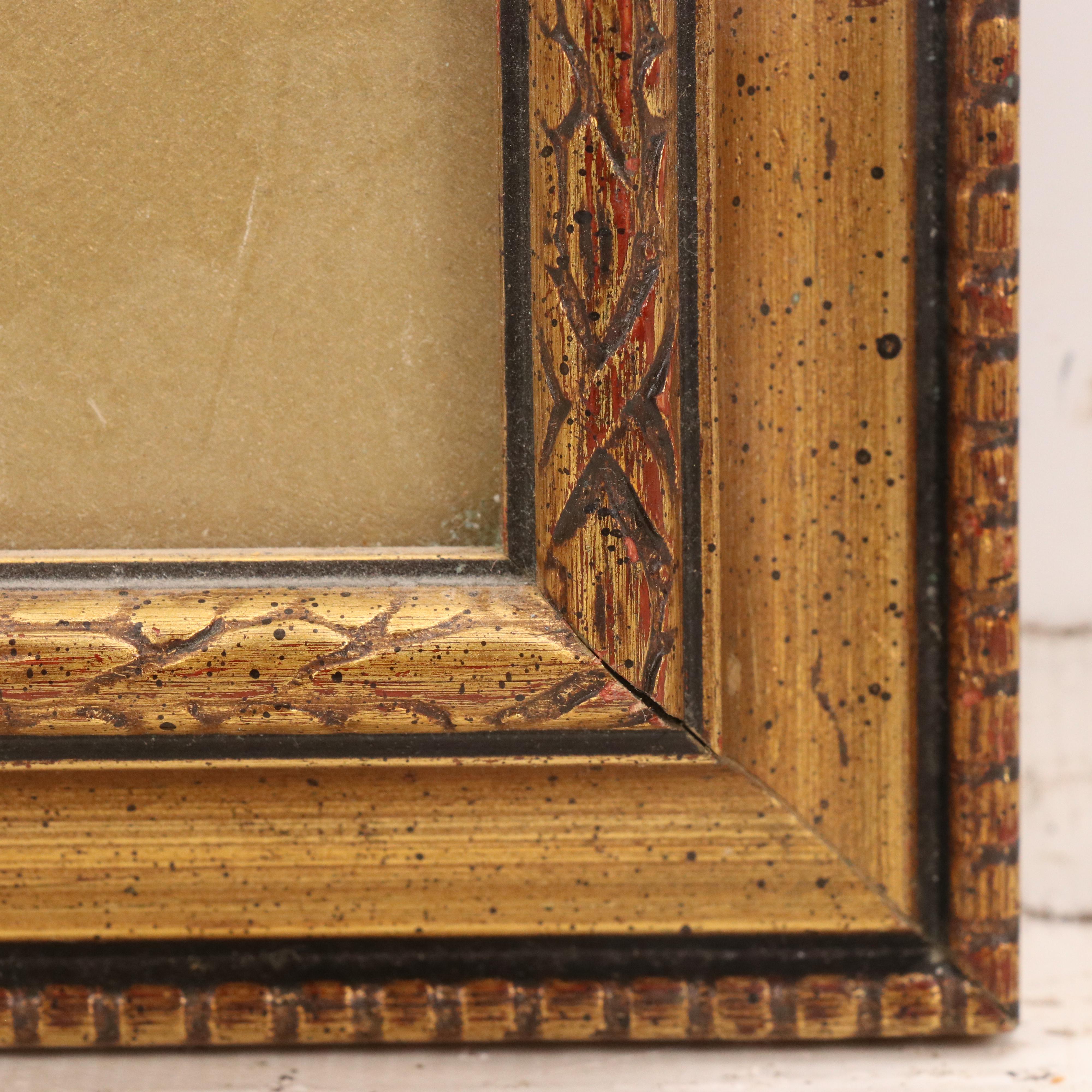 Ink and Watercolor Illustration of an Angel, Late 20th Century