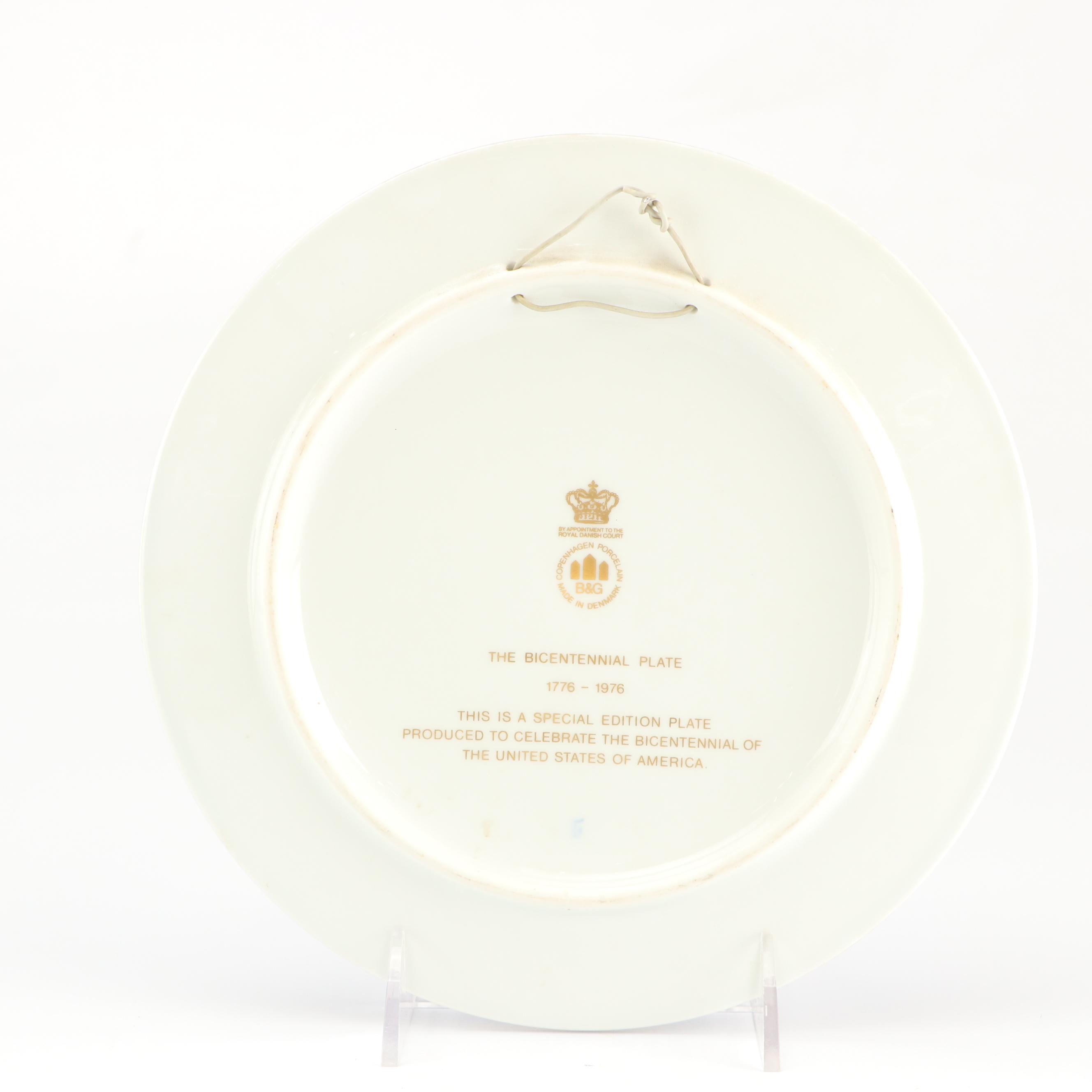 World War II Era Liberation of Paris Christmas Cards with Bicentennial Plate