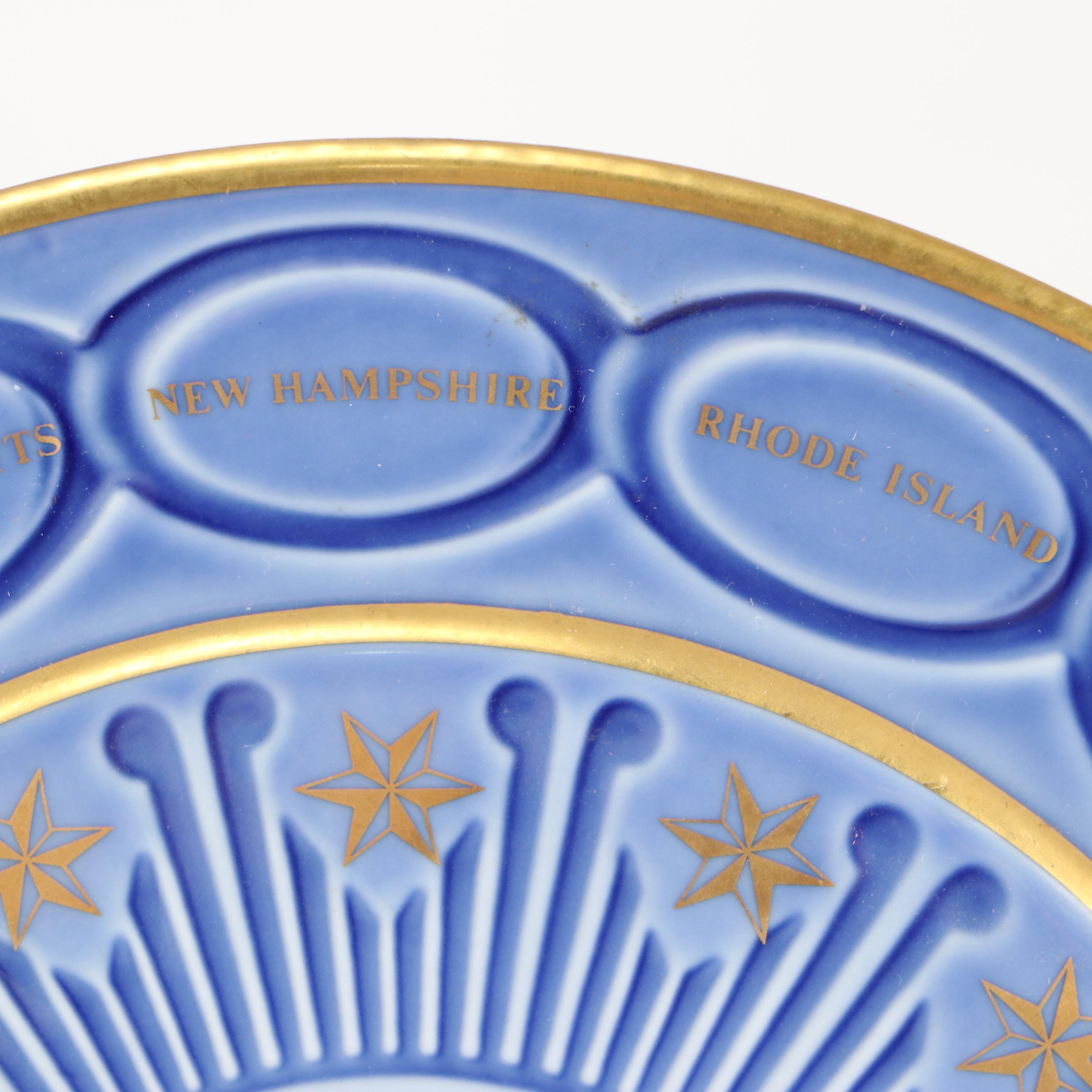 World War II Era Liberation of Paris Christmas Cards with Bicentennial Plate