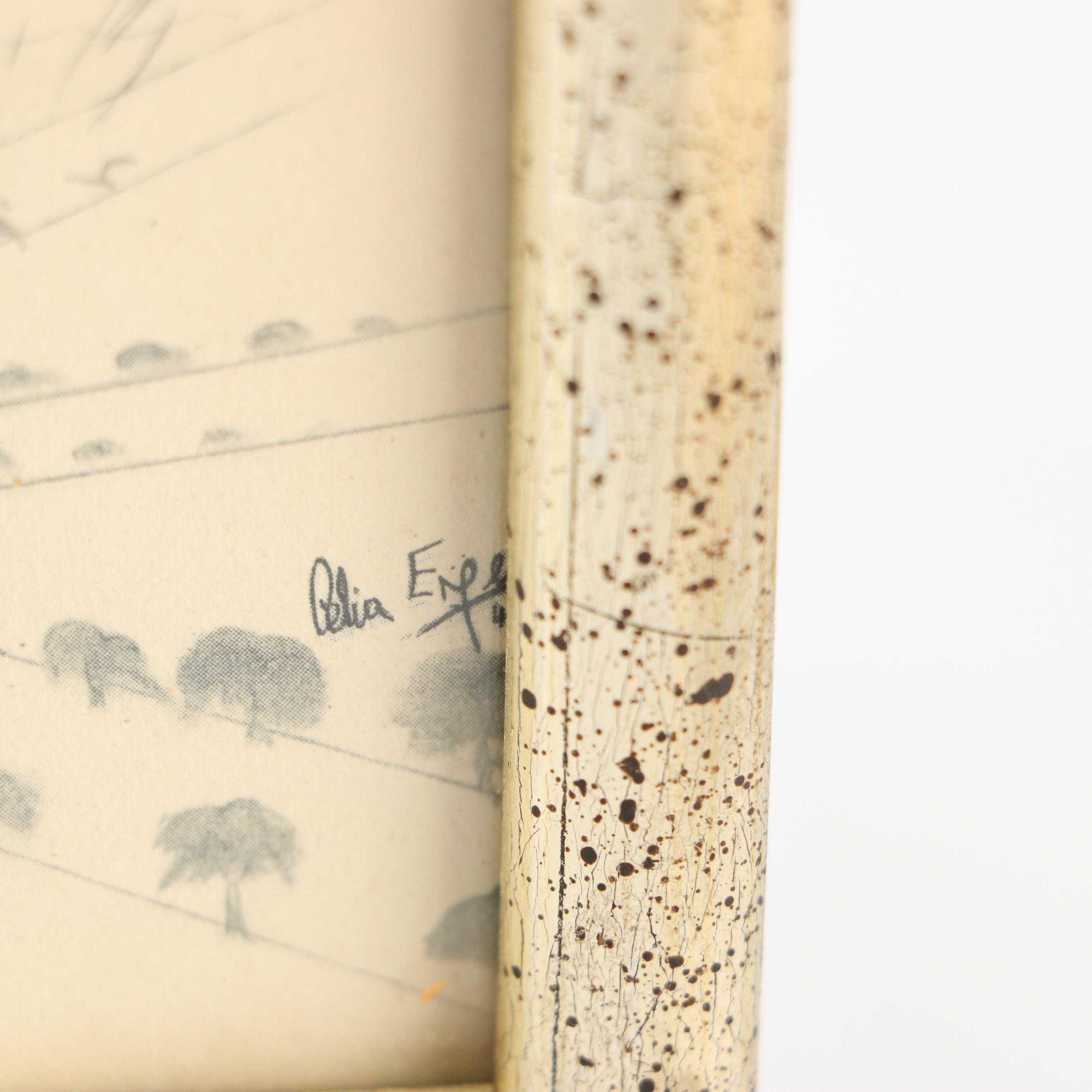 World War II Era Liberation of Paris Christmas Cards with Bicentennial Plate