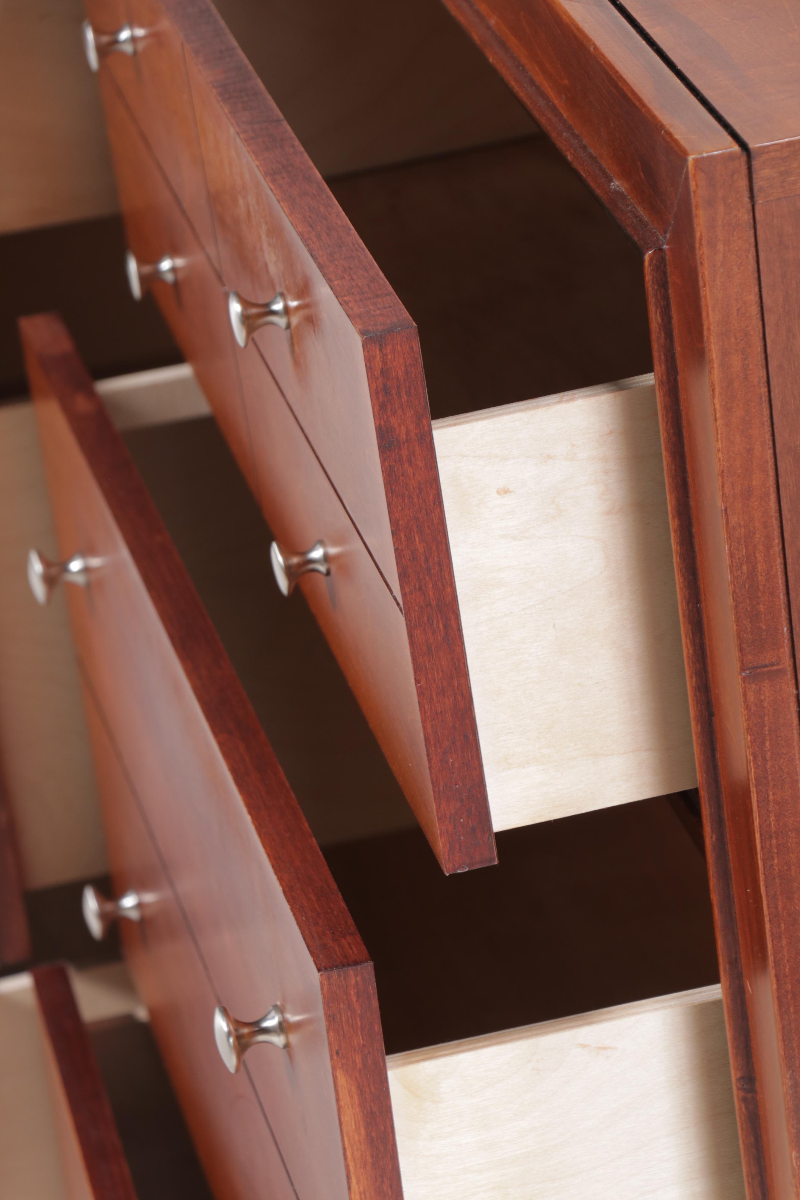 Bassett Furniture Contemporary Shaker Style Cherry Dresser