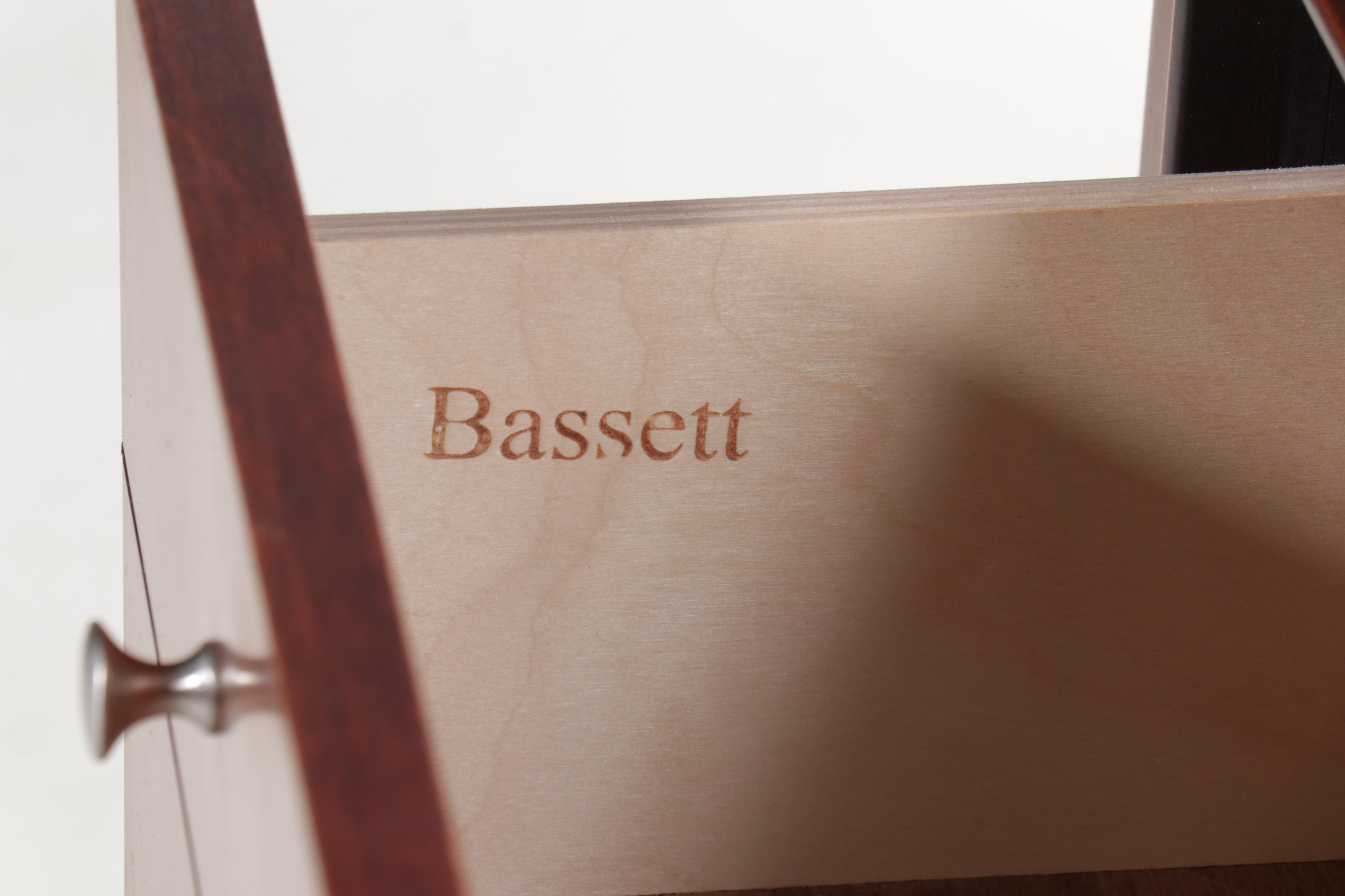 Bassett Furniture Contemporary Shaker Style Cherry Dresser