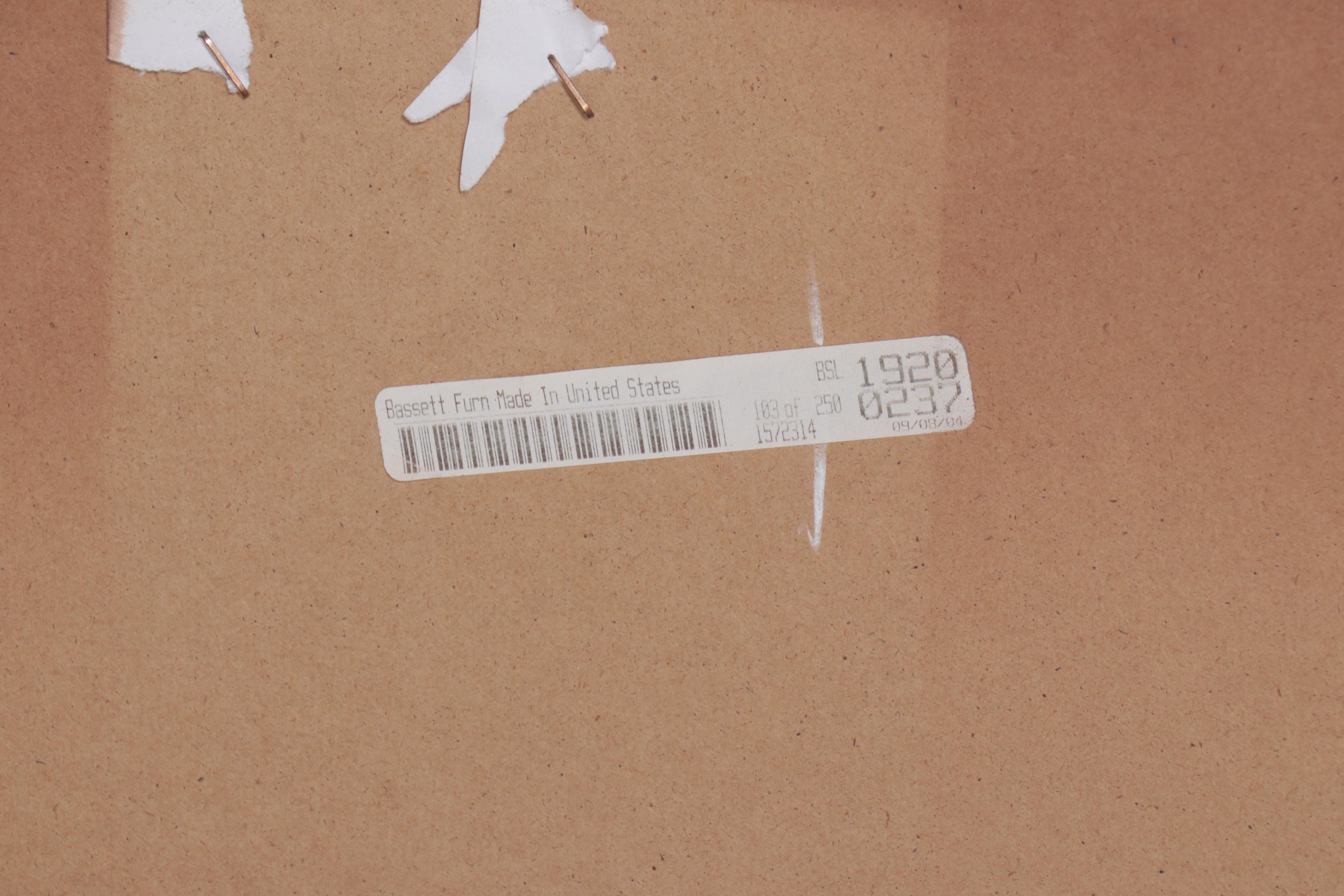 Bassett Furniture Contemporary Shaker Style Cherry Dresser