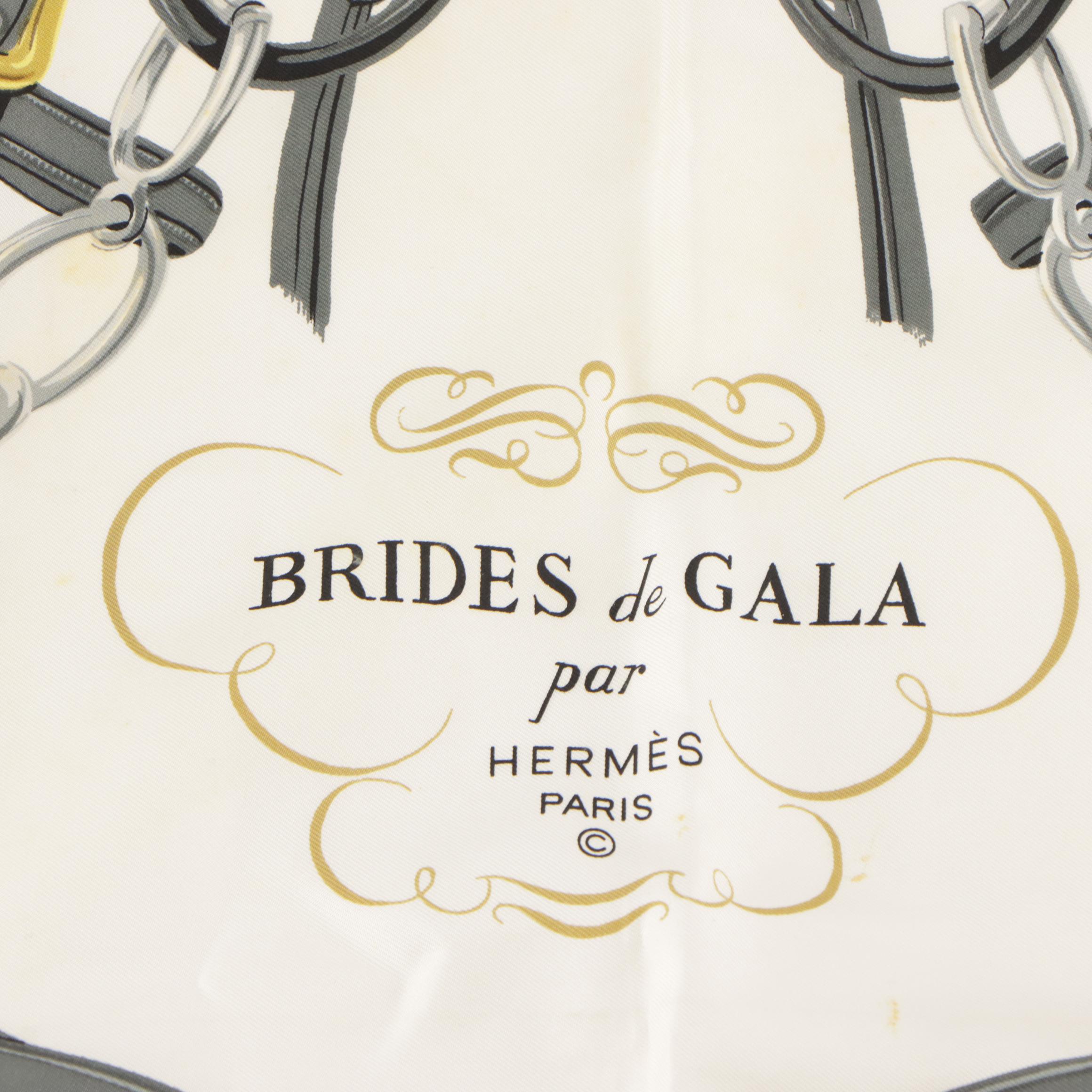Hermès "Brides de Gala" Silk Twill Scarf 90