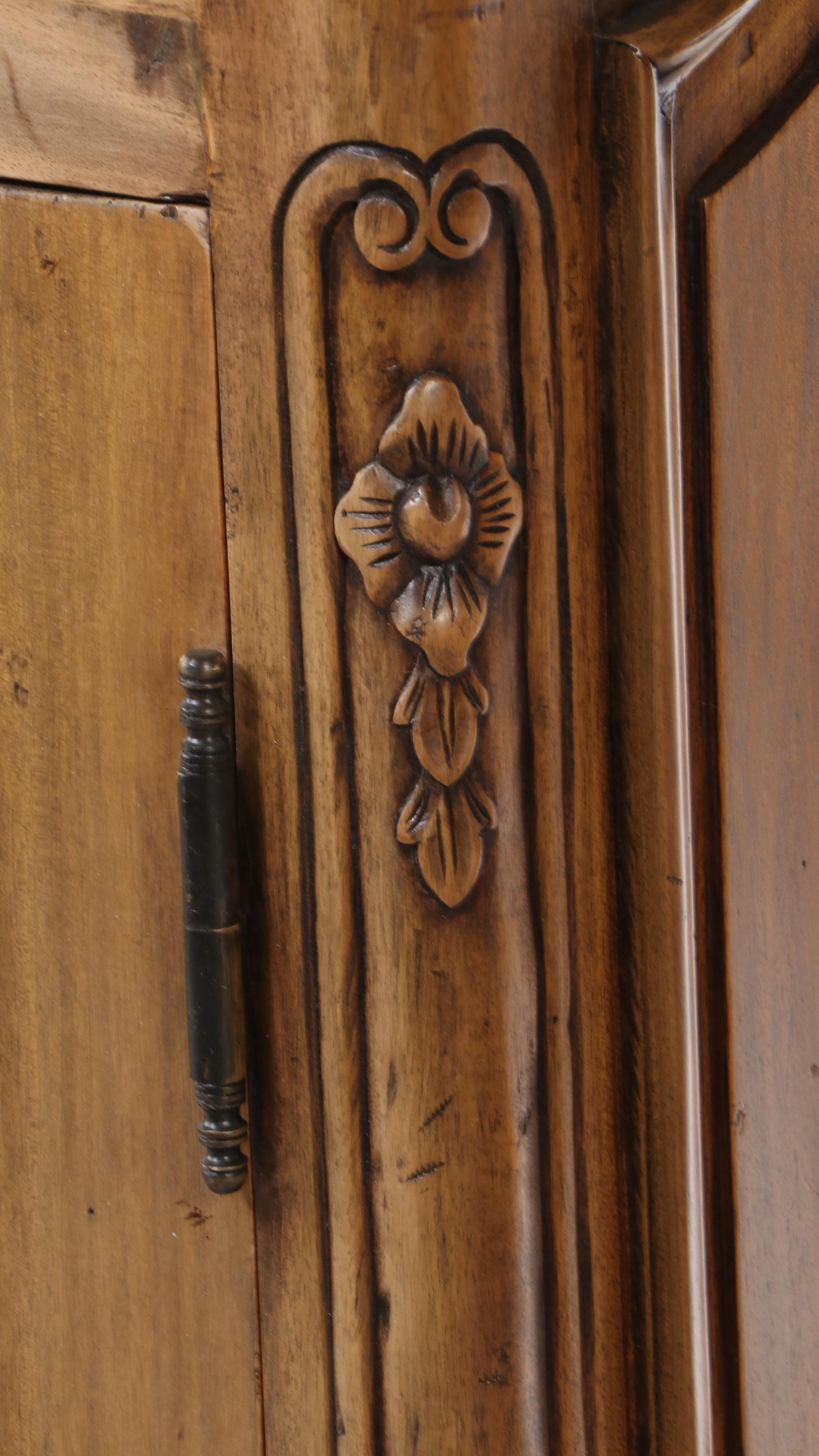 Marie Albert French Provincial Style Walnut China Cabinet