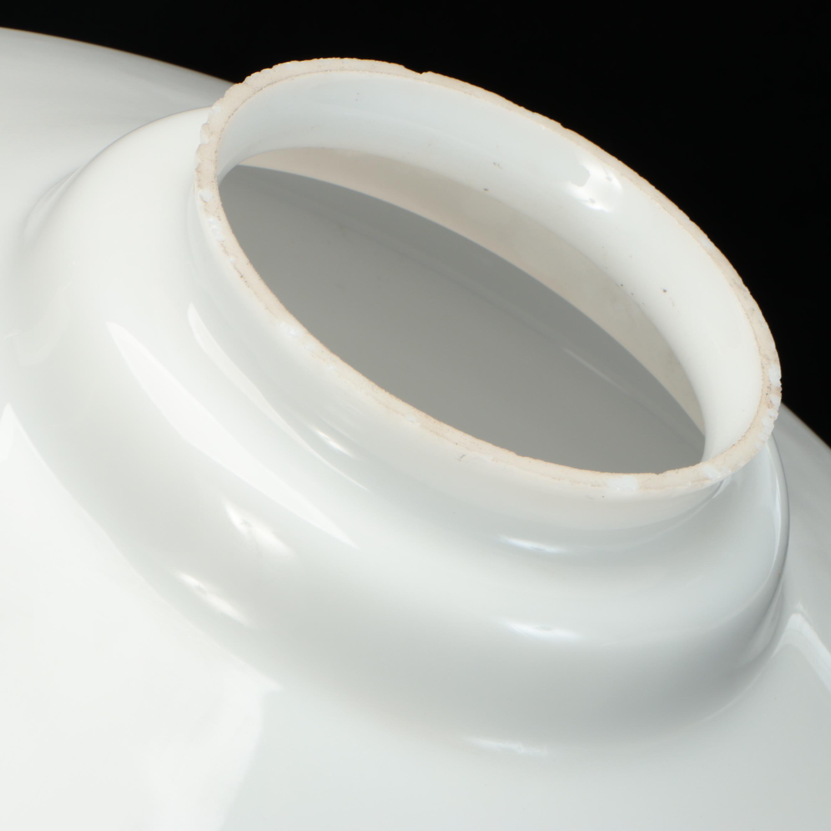 Set of Three Art Deco Milk Glass Pendant Shades