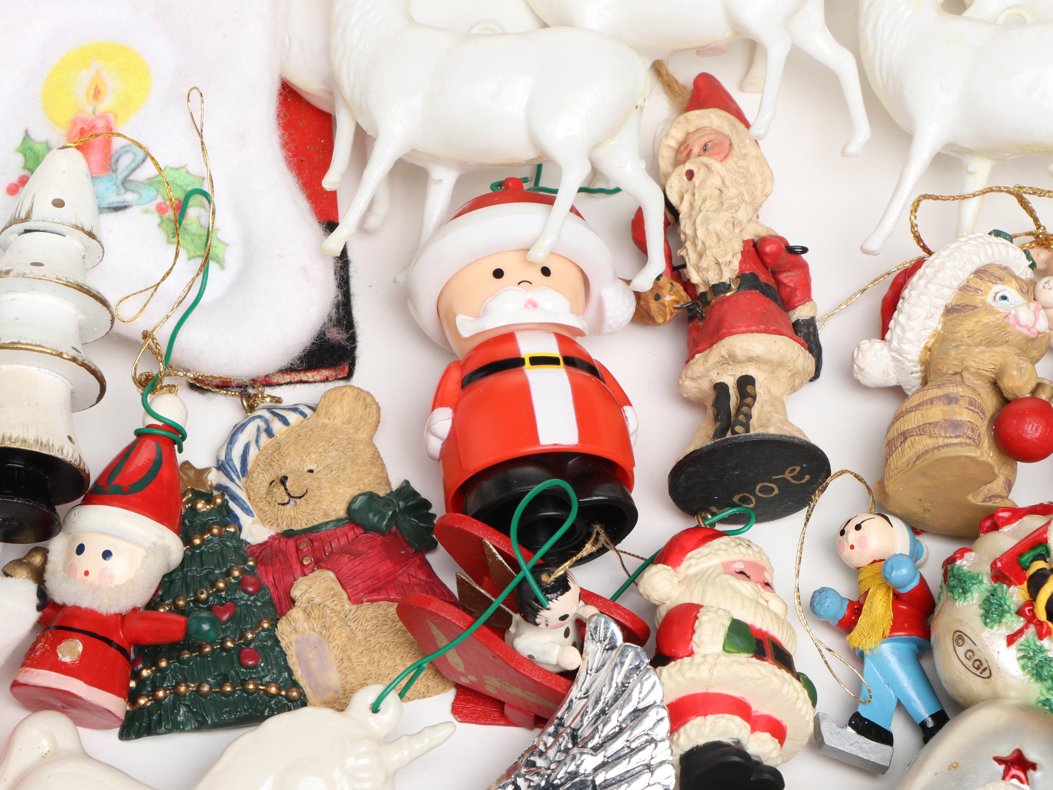 Vintage Mercury Glass with Other Ornaments and Décor, Mid to Late 20th Century