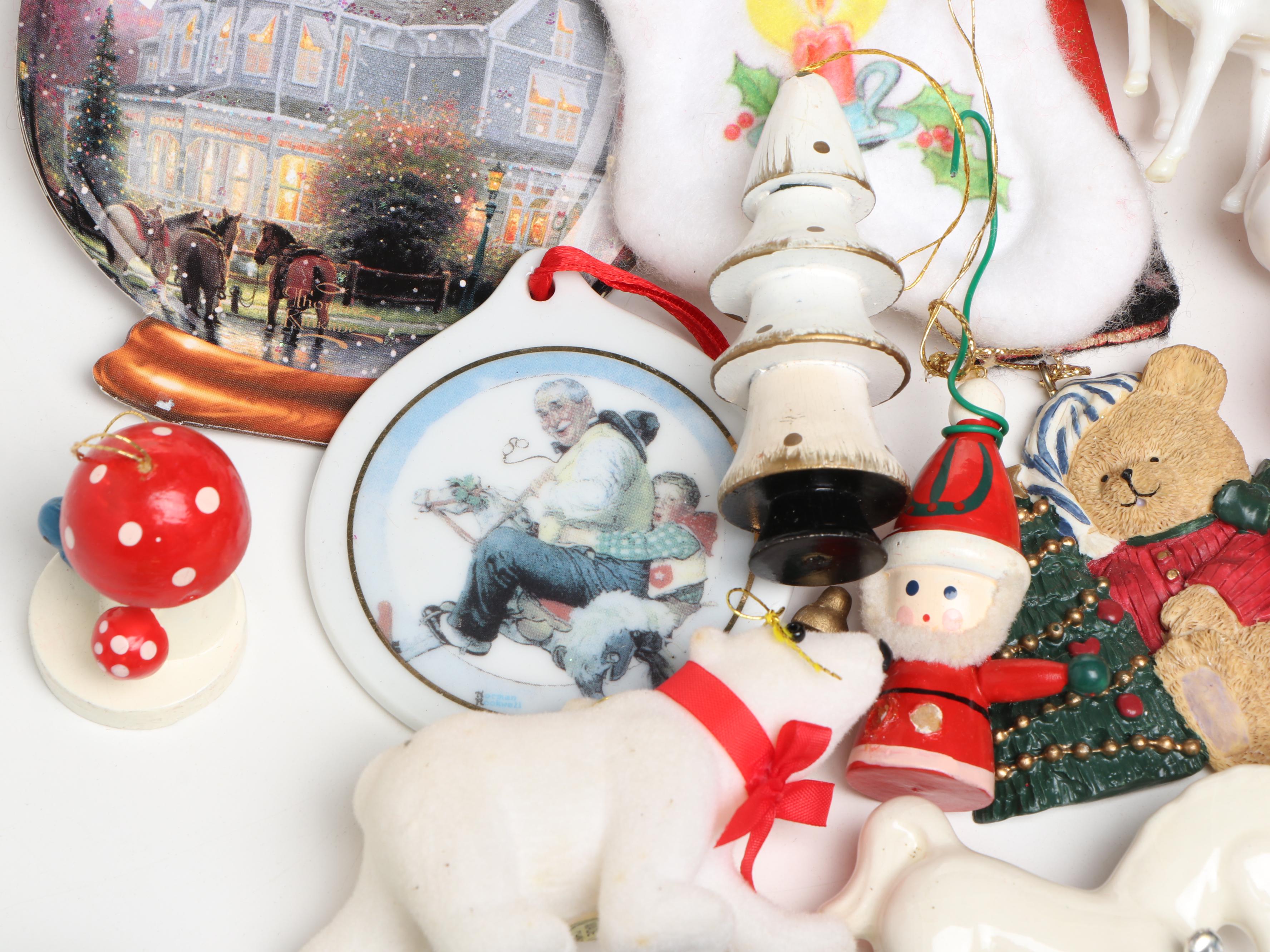 Vintage Mercury Glass with Other Ornaments and Décor, Mid to Late 20th Century