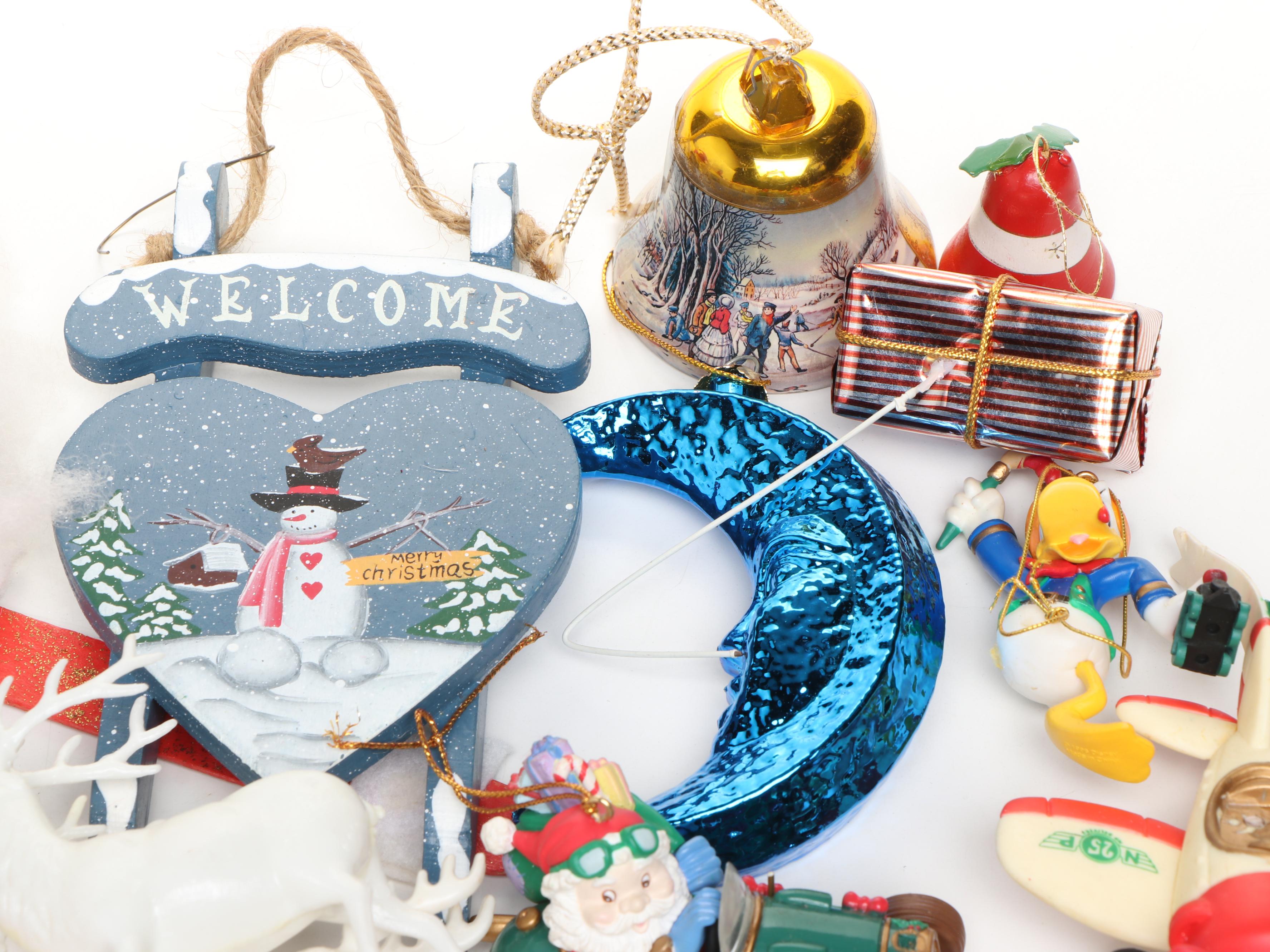 Vintage Mercury Glass with Other Ornaments and Décor, Mid to Late 20th Century