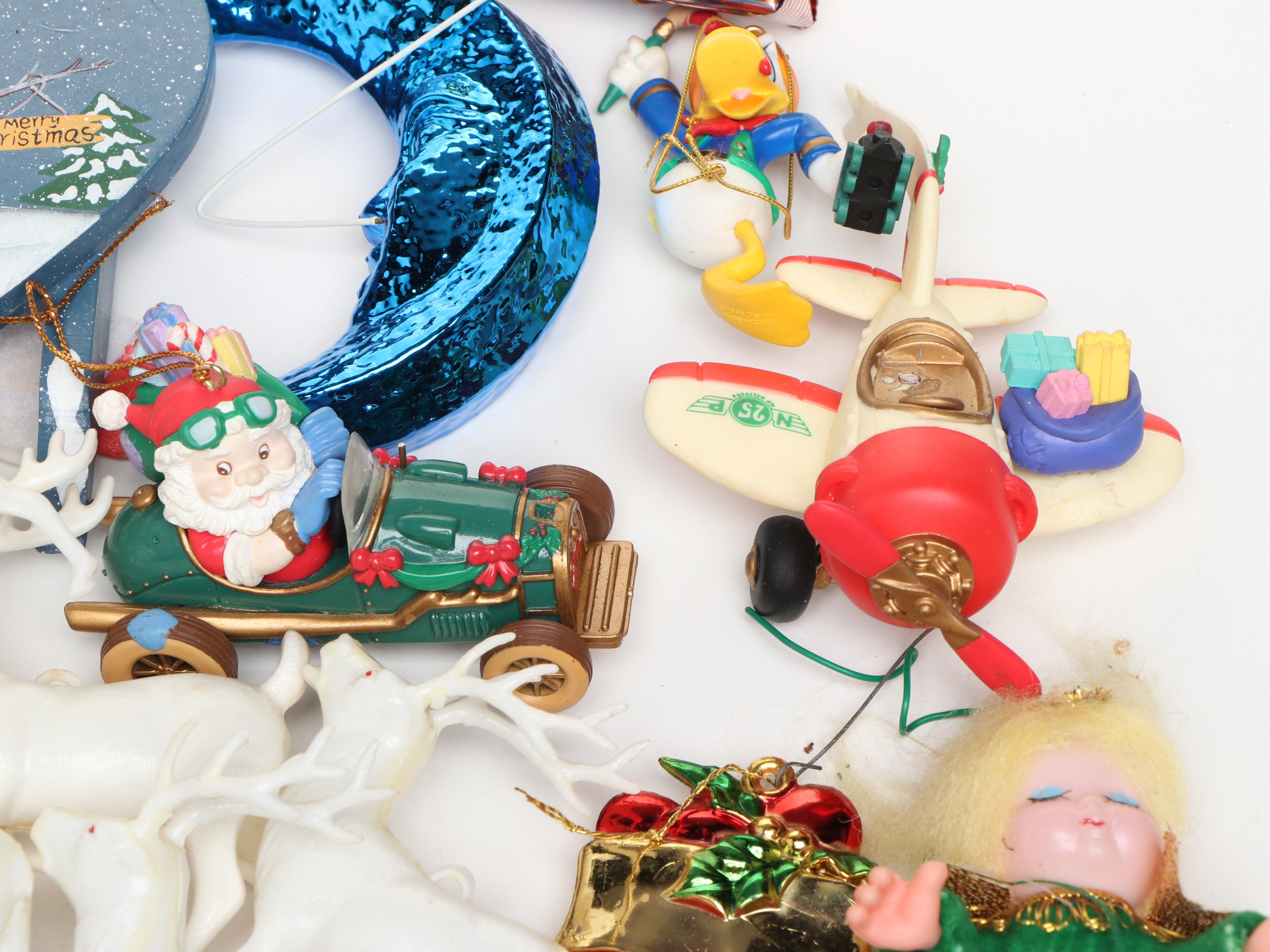 Vintage Mercury Glass with Other Ornaments and Décor, Mid to Late 20th Century