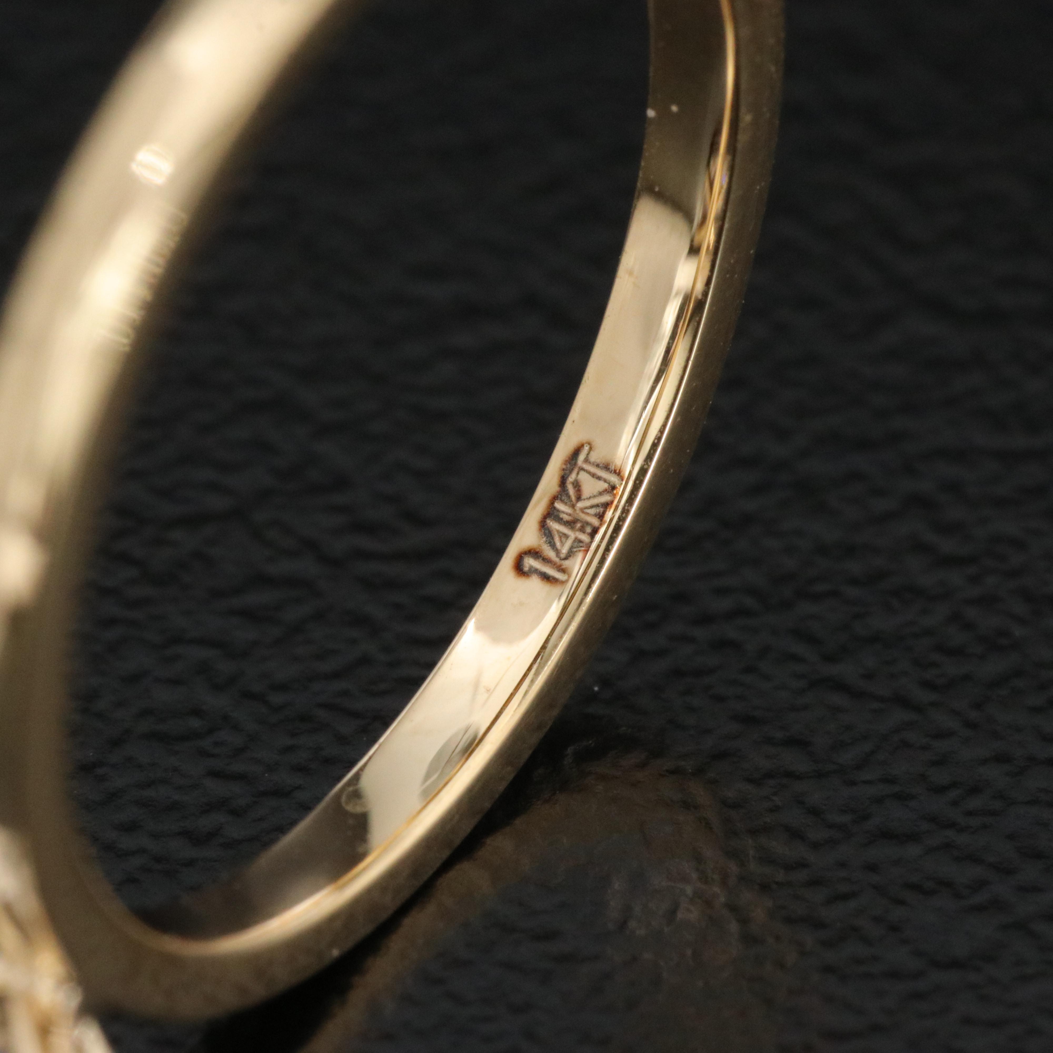 14K 1.37 CT Lab Grown Diamond Solitaire Ring with IGI Report