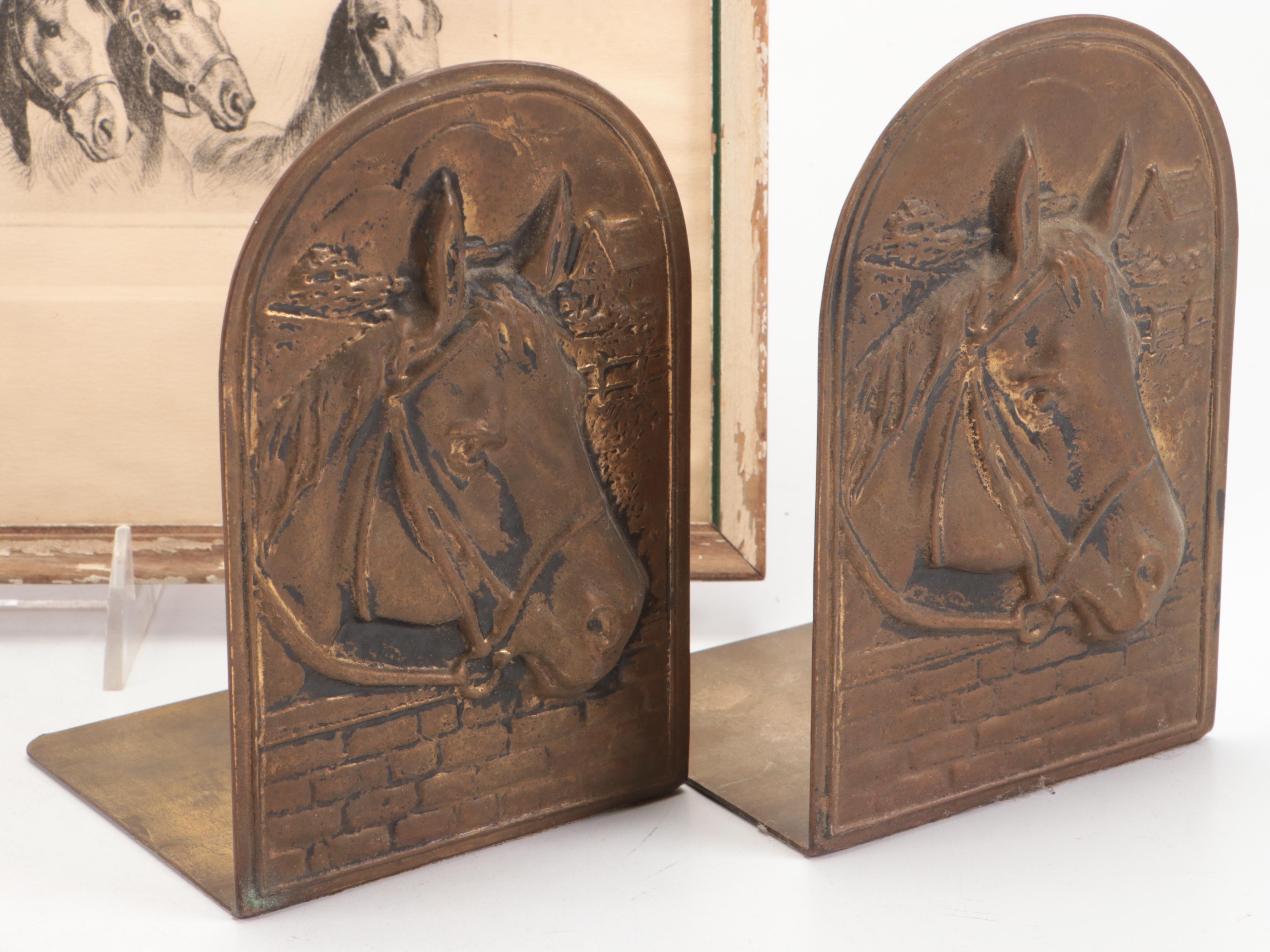 Repro Print "Seabiscut and Some of His Colts" with Other Equestrian Décor