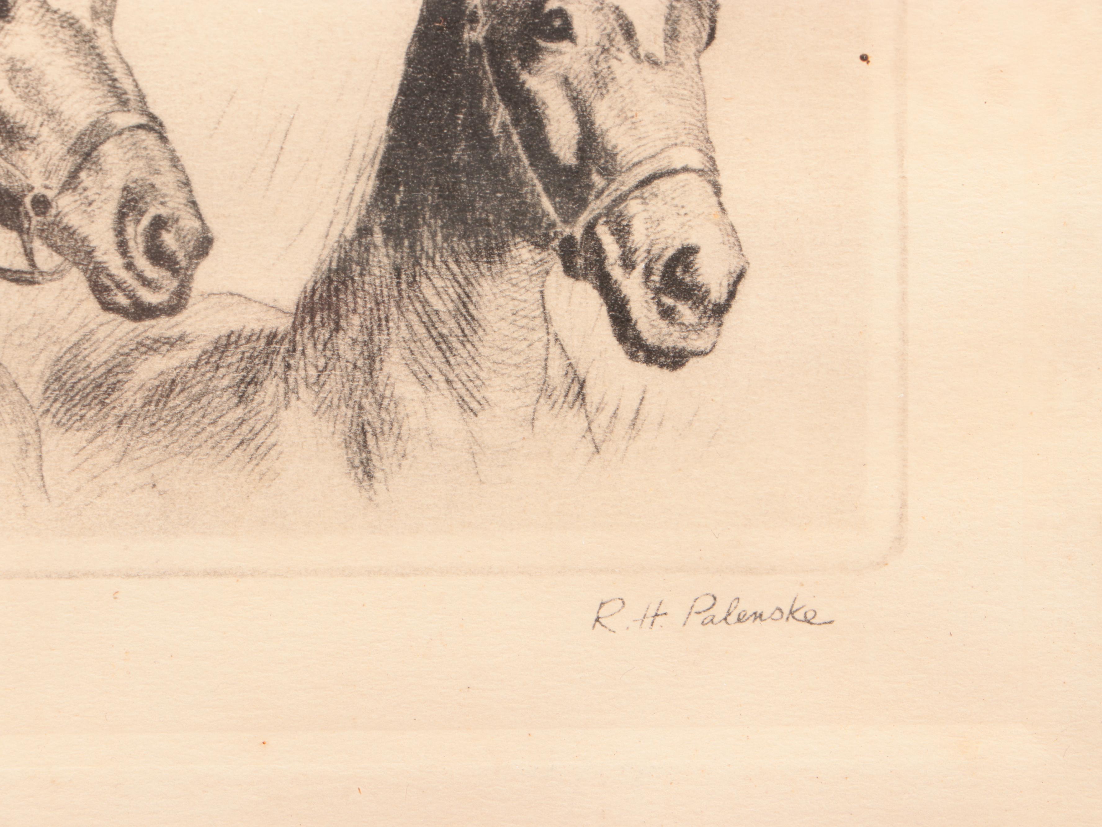 Repro Print "Seabiscut and Some of His Colts" with Other Equestrian Décor