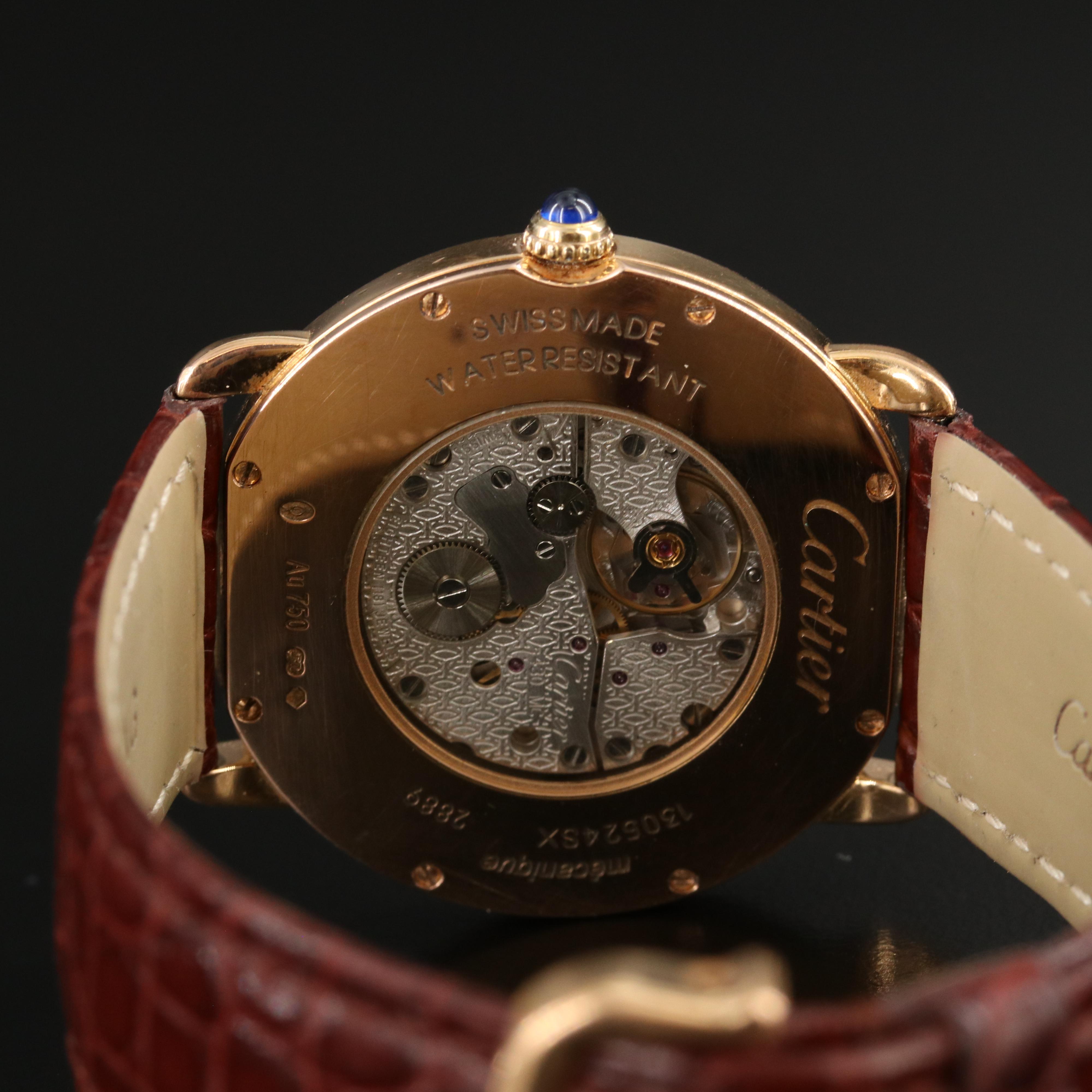 Cartier Ronde Louis 18K Rose Gold 36mm Maunal-Wind Watch