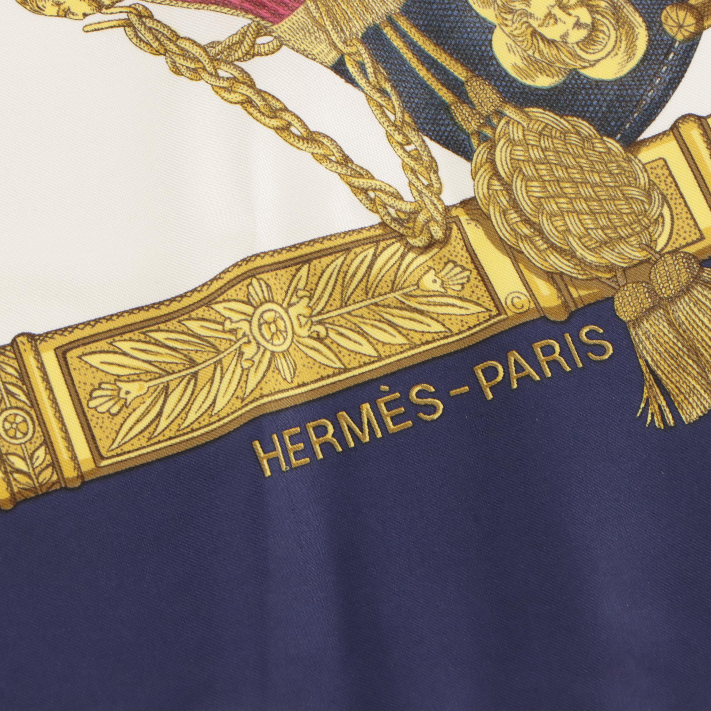 Hermès "Grande Uniforme" Silk Twill Scarf 90