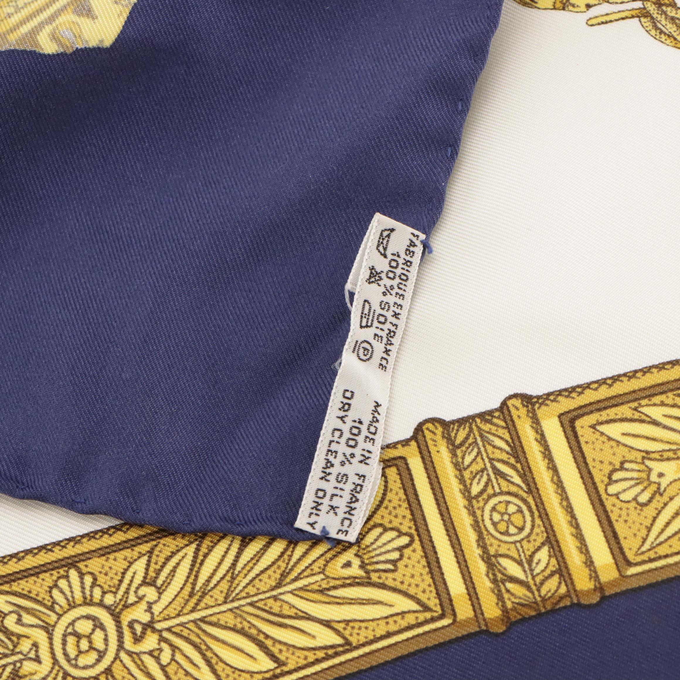 Hermès "Grande Uniforme" Silk Twill Scarf 90