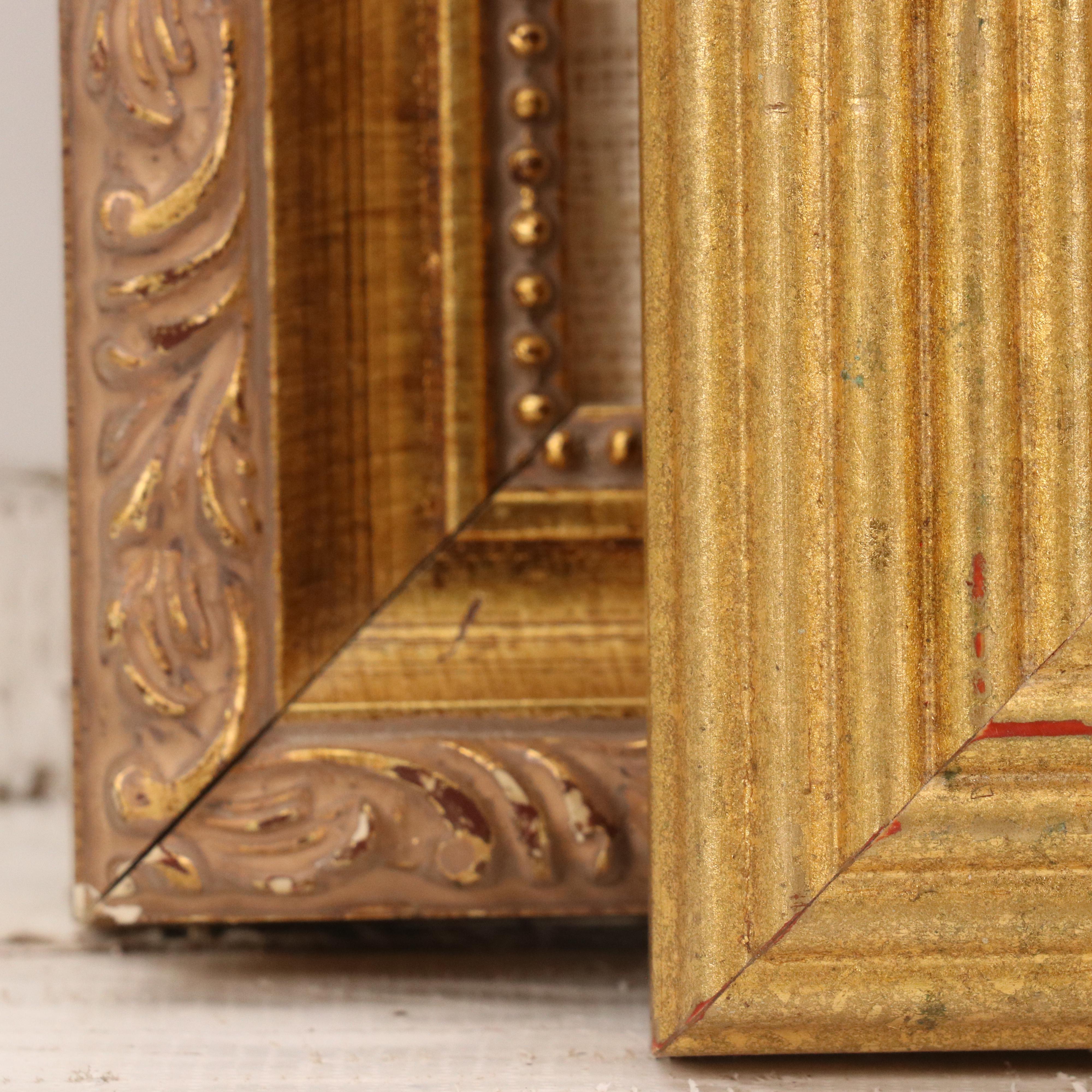 Pair of Miniatures Including Enamel Painting of Seagulls, Late 20th Century