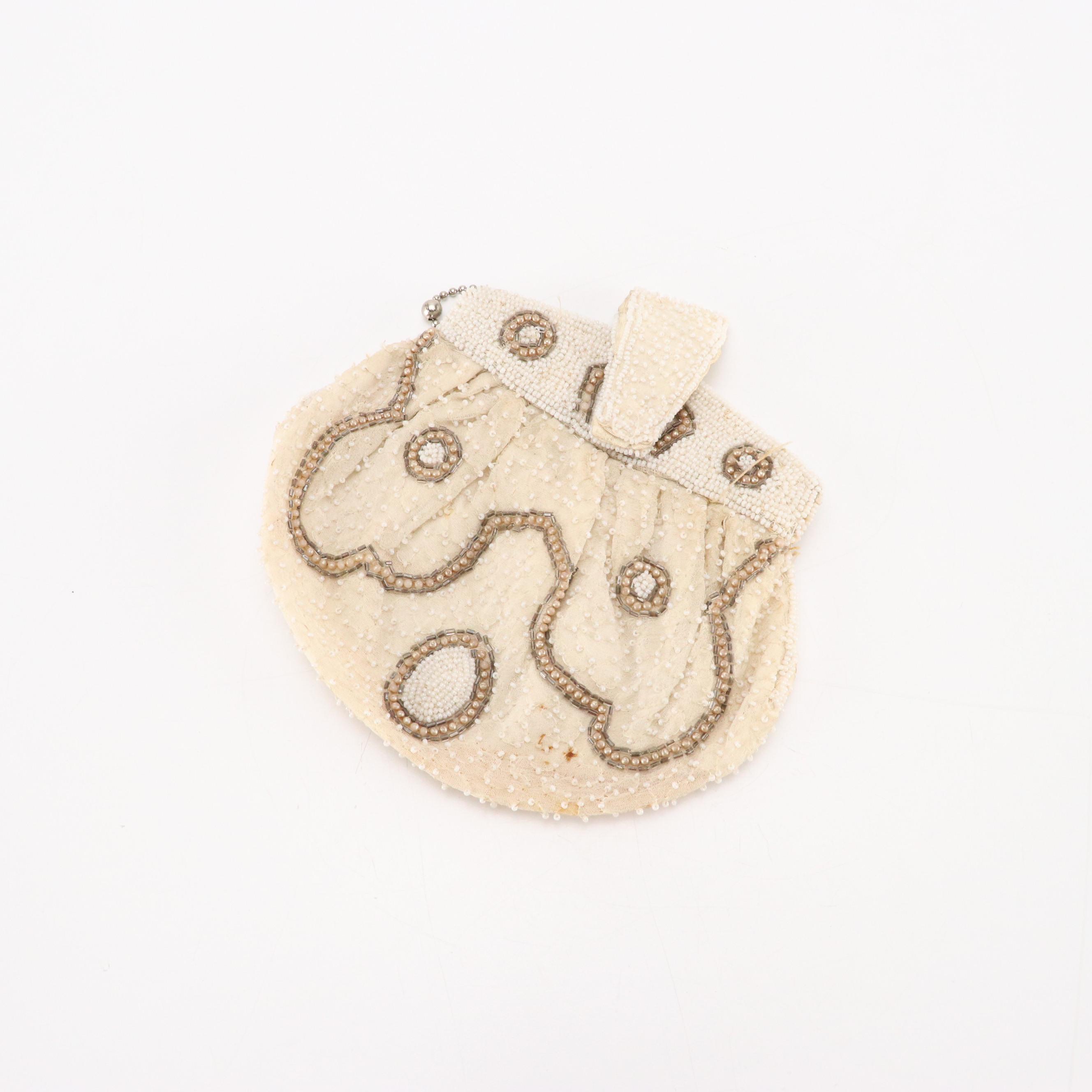 Beaded Belgian and Other Evening Clutches, Mid-20th Century