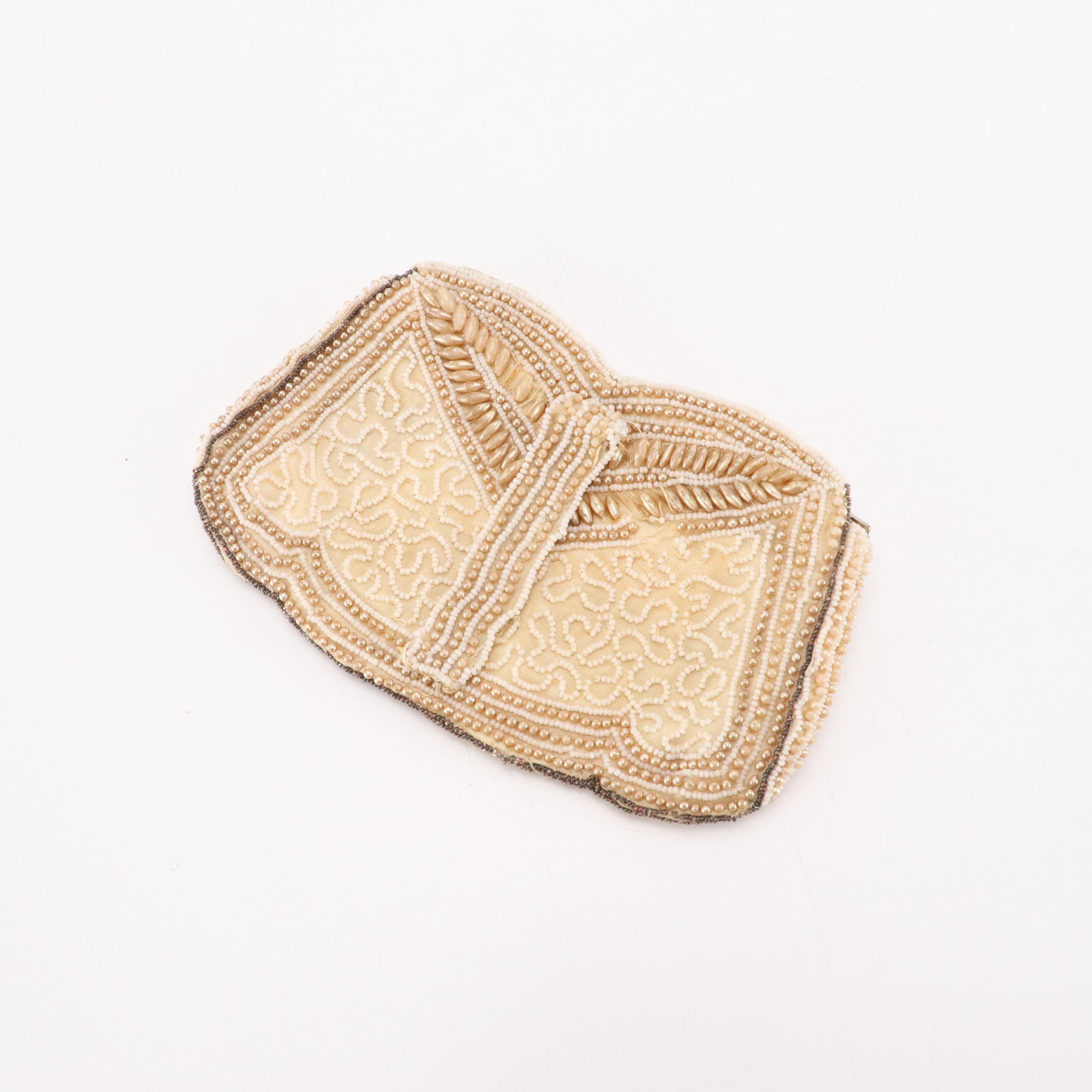 Beaded Belgian and Other Evening Clutches, Mid-20th Century