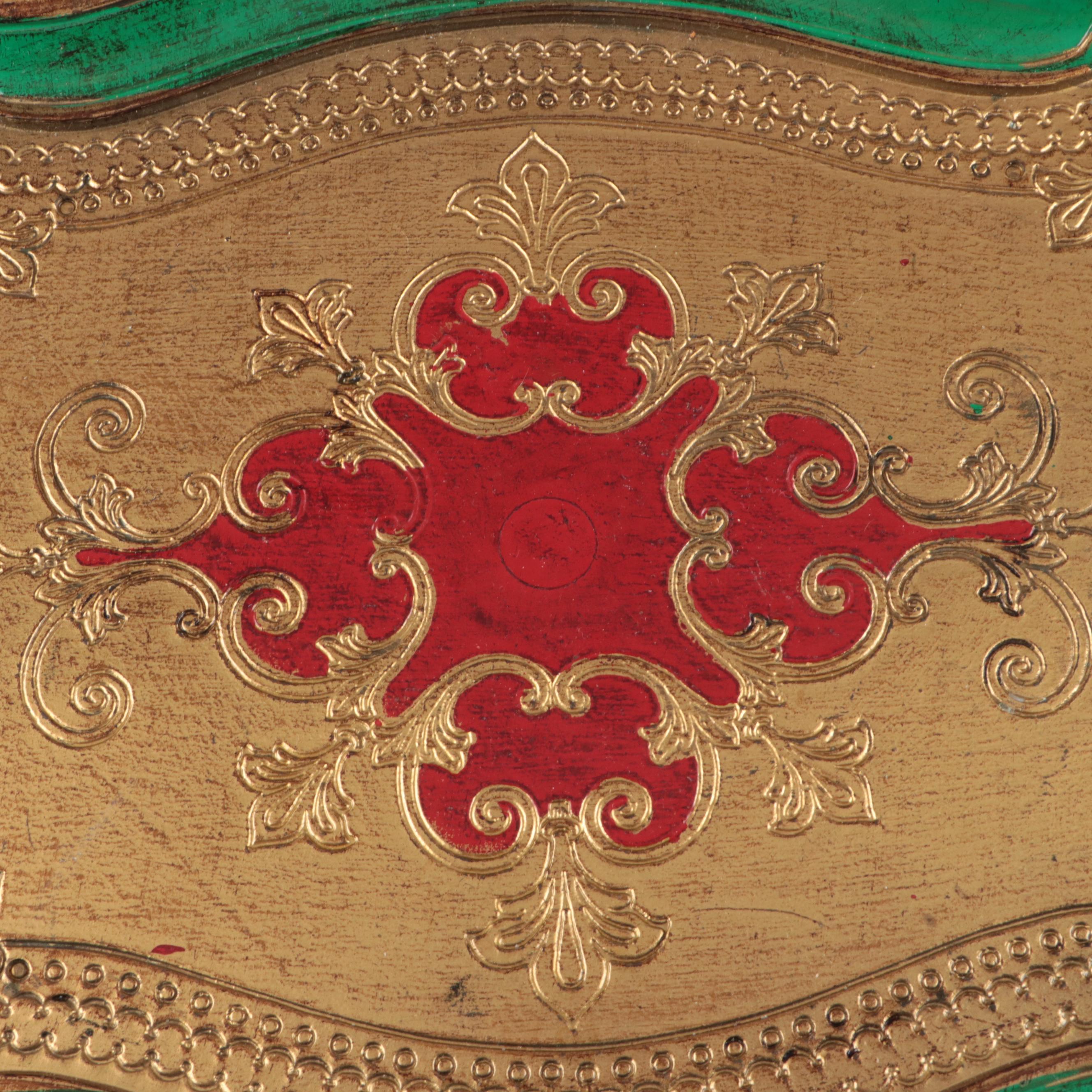 Novelty Parisian Cocktail Shaker with Banded Decanter and Florentine Trays