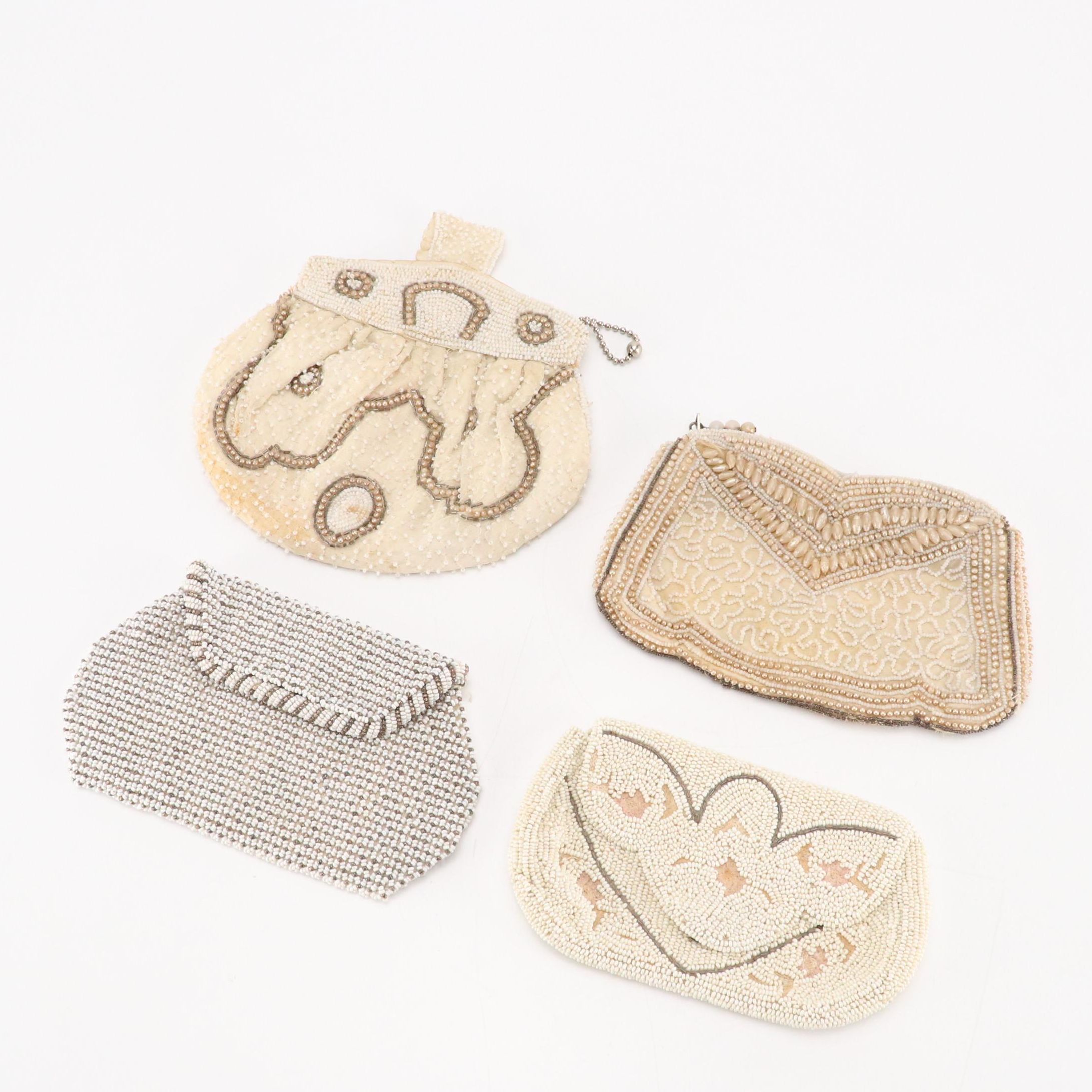 Beaded Belgian and Other Evening Clutches, Mid-20th Century
