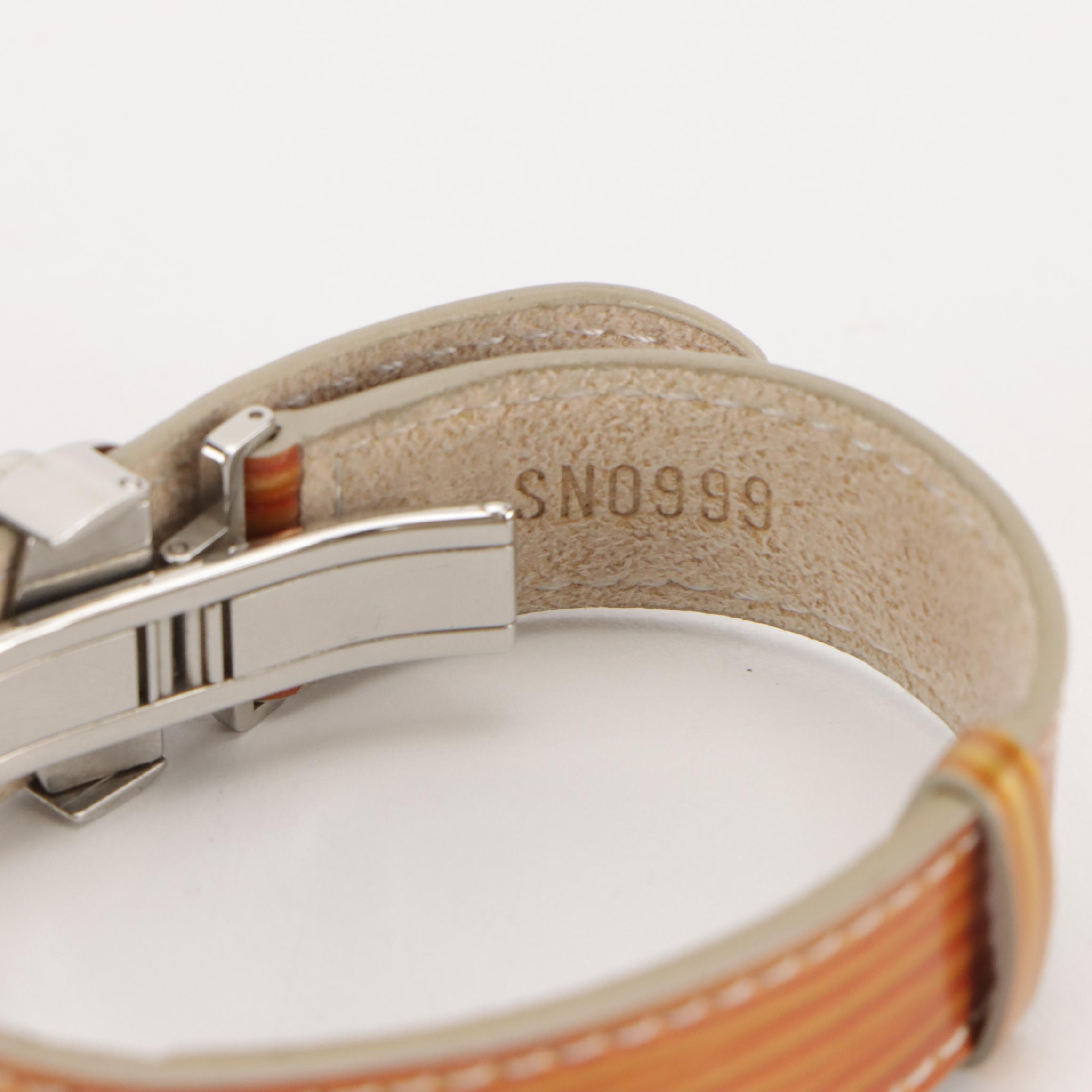 Louis Vuitton Good Luck Flower Bracelet in Cyber Epi Leather