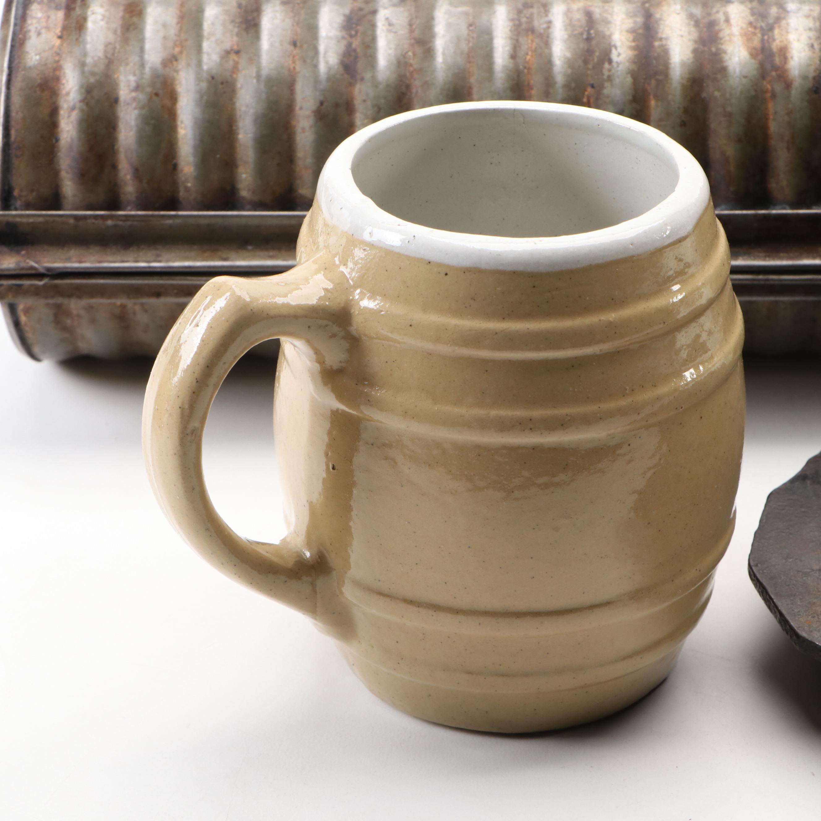 Griswold Wheat and Corn Stick Pan, Loaf Pans, Book Stand and More