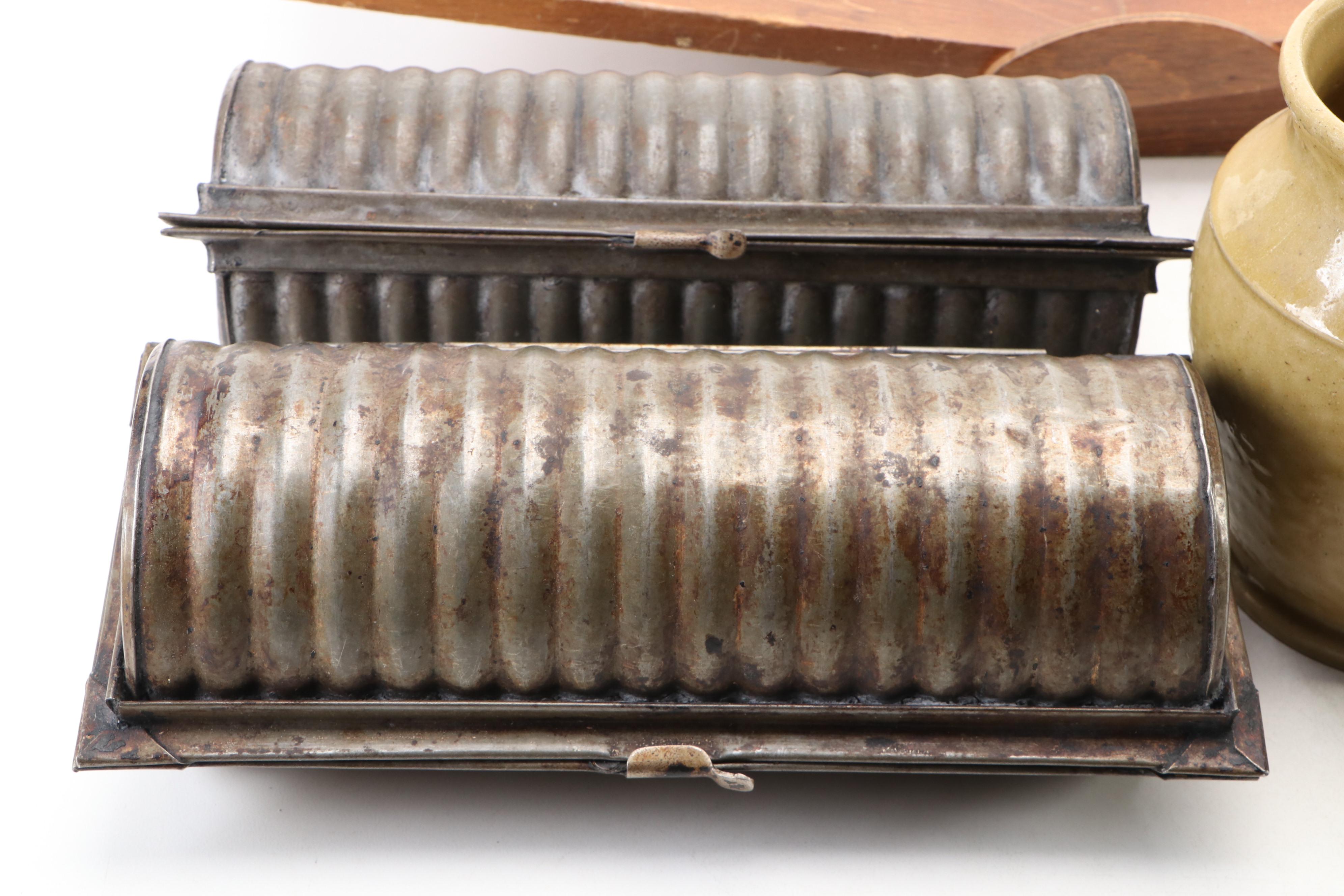 Griswold Wheat and Corn Stick Pan, Loaf Pans, Book Stand and More